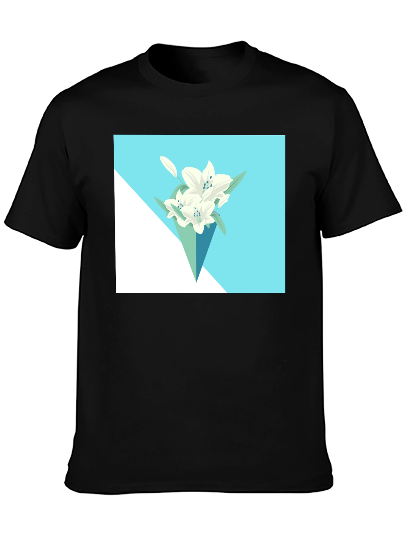 Floral T-Shirt: Modern Lily Bouquet Tee