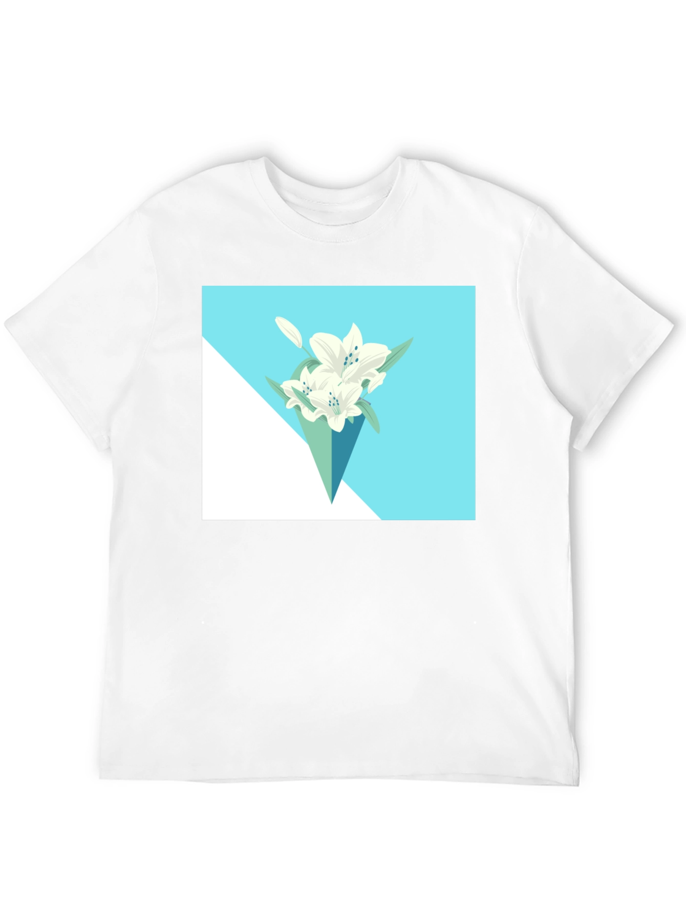 Floral T-Shirt: Modern Lily Bouquet Tee