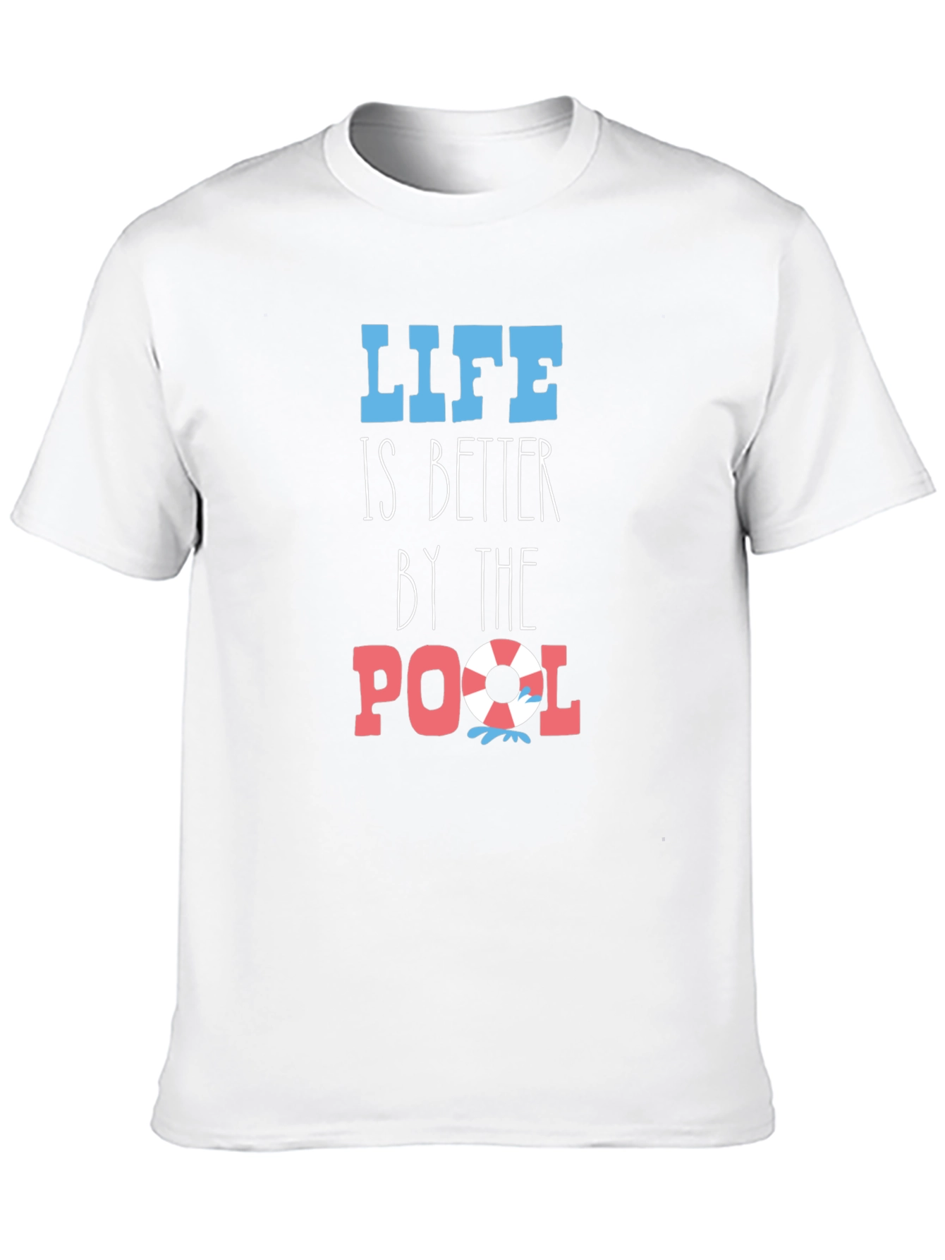 Life is Better By The Pool Black T-Shirt
