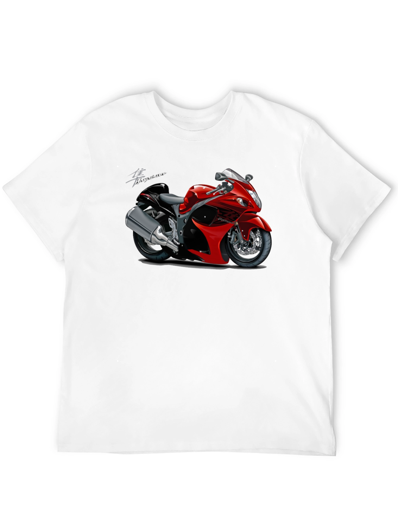 Hayabusa Motorcycle Graphic T-Shirt - Black
