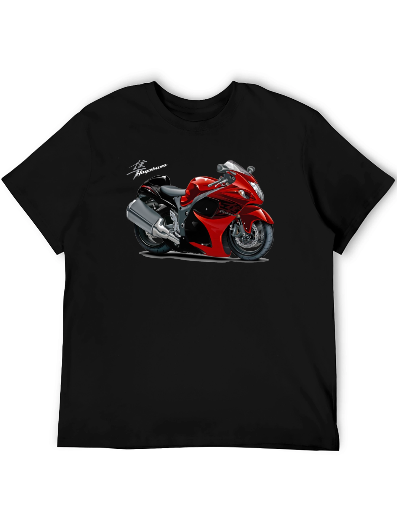 Hayabusa Motorcycle Graphic T-Shirt - Black