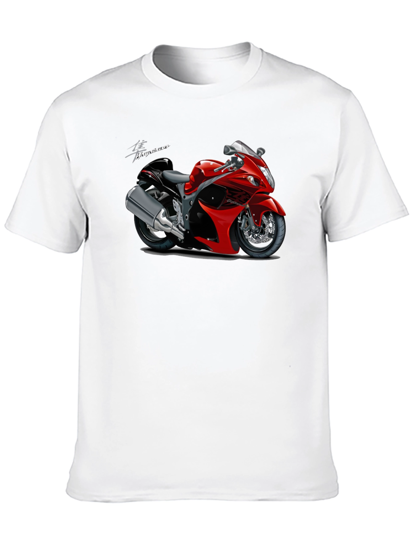 Hayabusa Motorcycle Graphic T-Shirt - Black