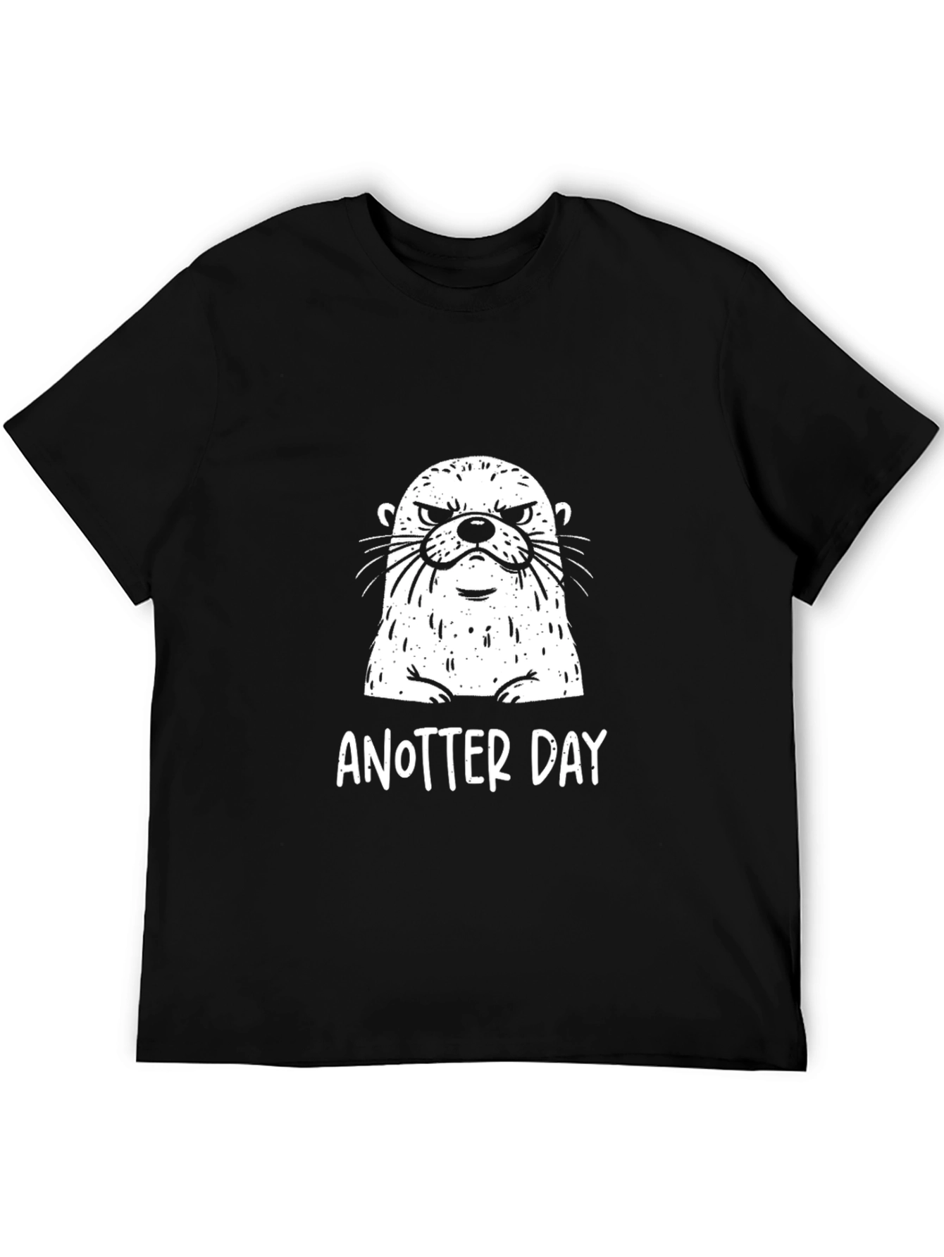 An Otter Day T-Shirt - Black