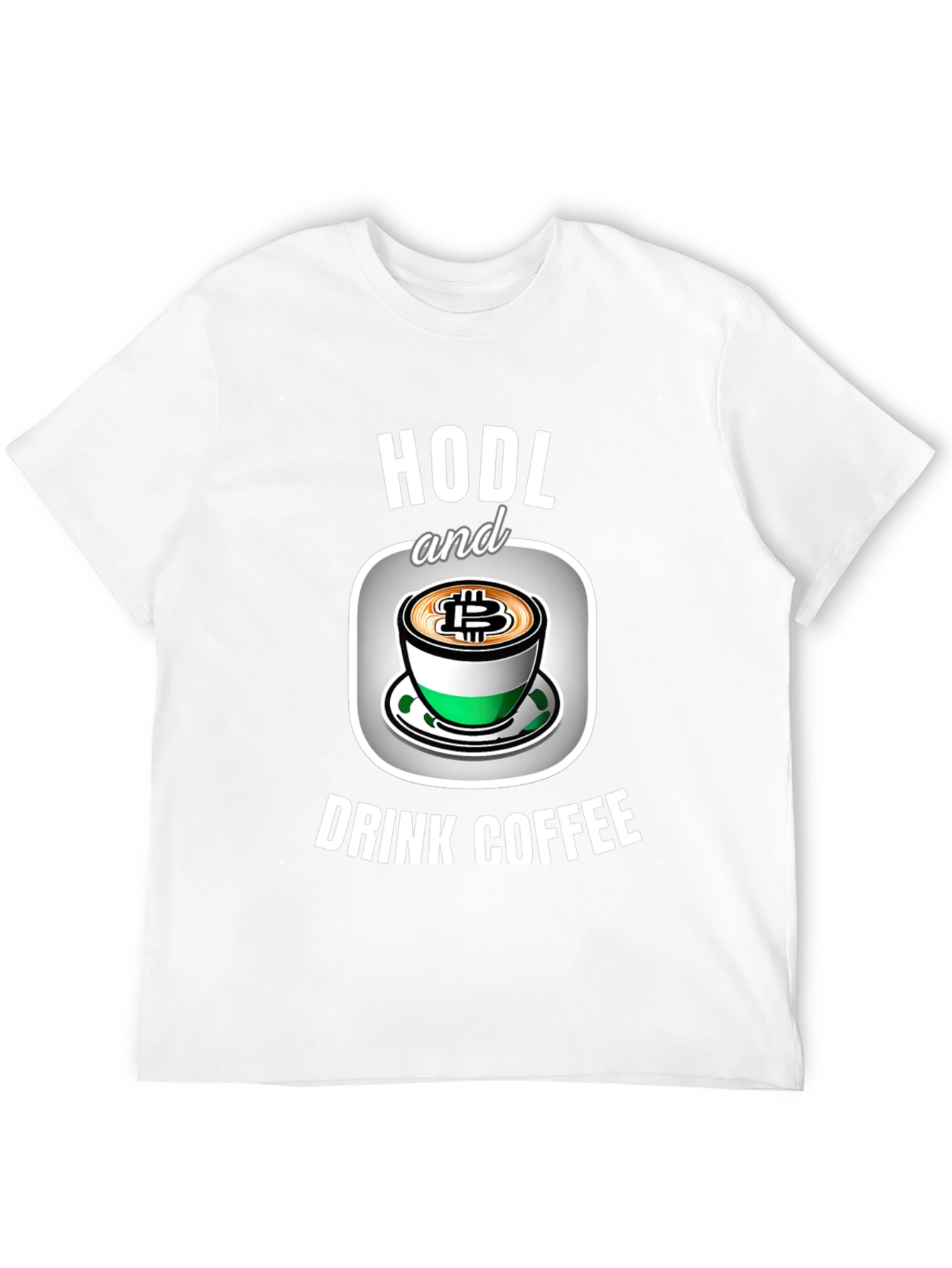 HODL Bitcoin Coffee Graphic T-Shirt