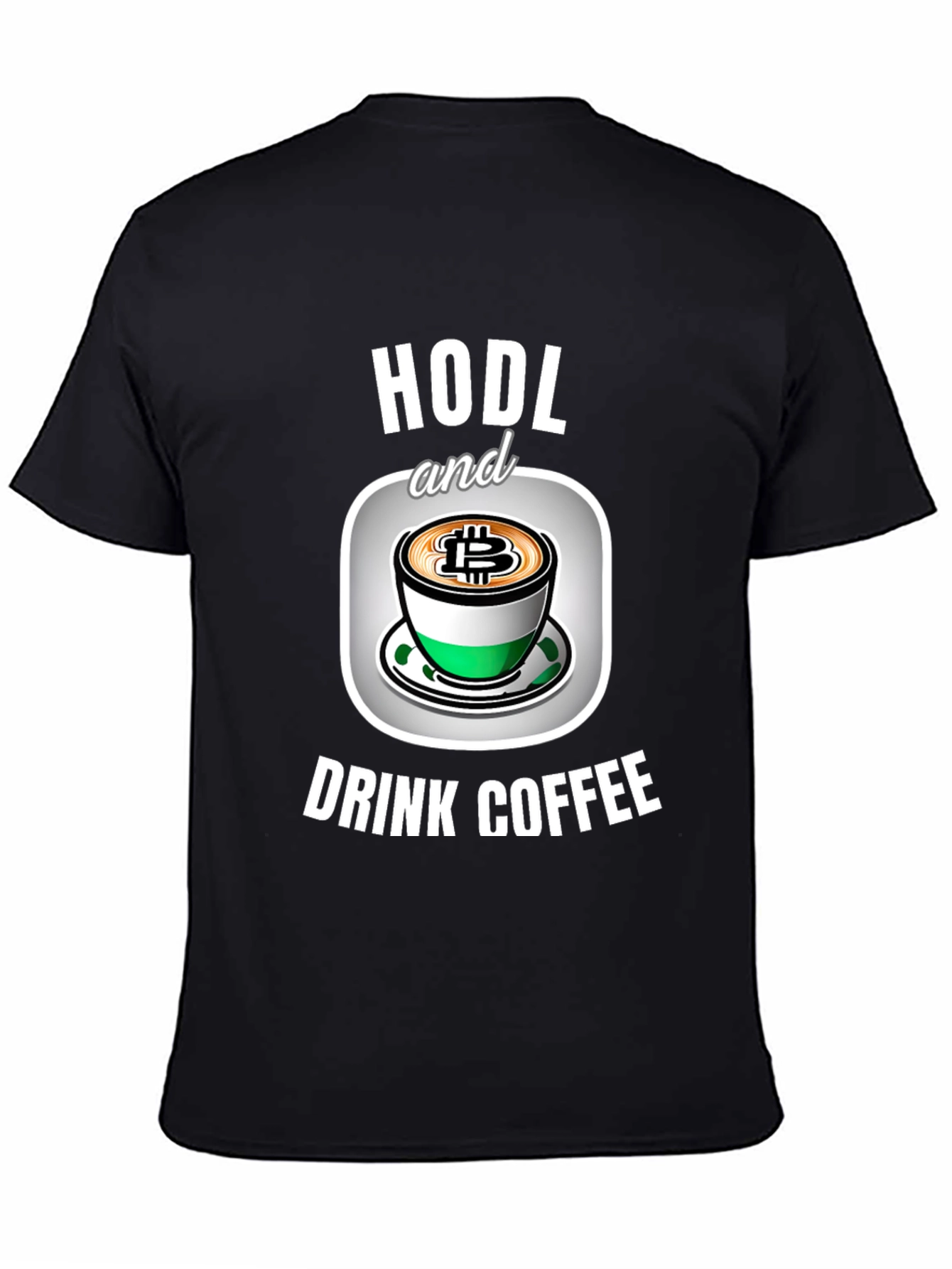HODL Bitcoin Coffee Graphic T-Shirt