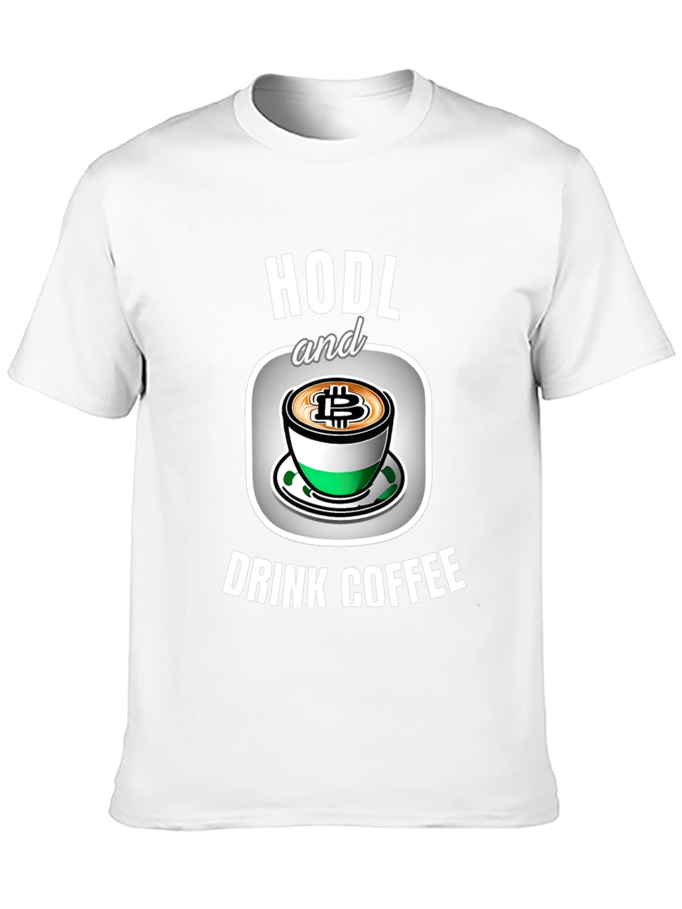 HODL Bitcoin Coffee Graphic T-Shirt
