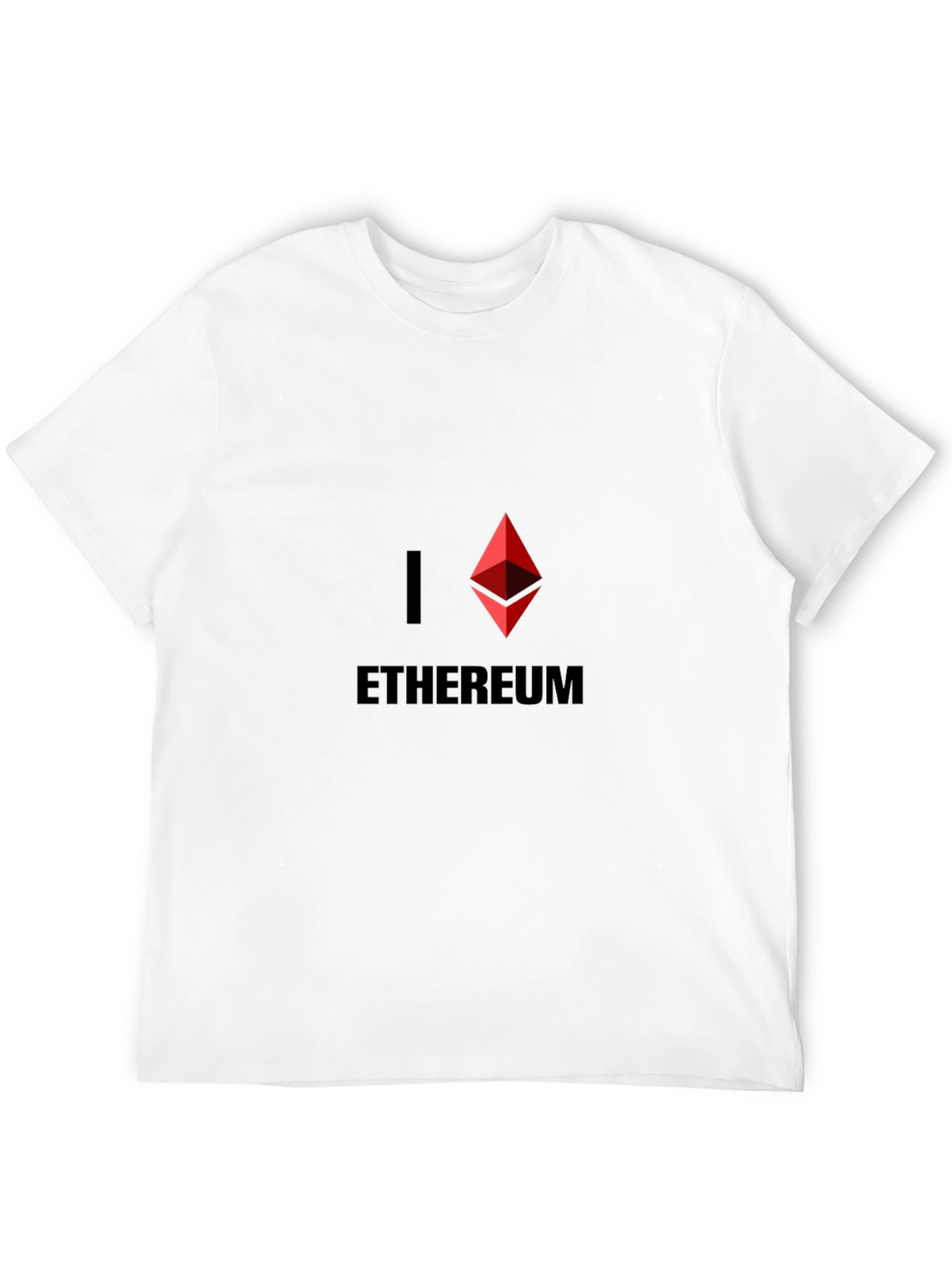 I Love Ethereum Black T-Shirt Crypto Currency