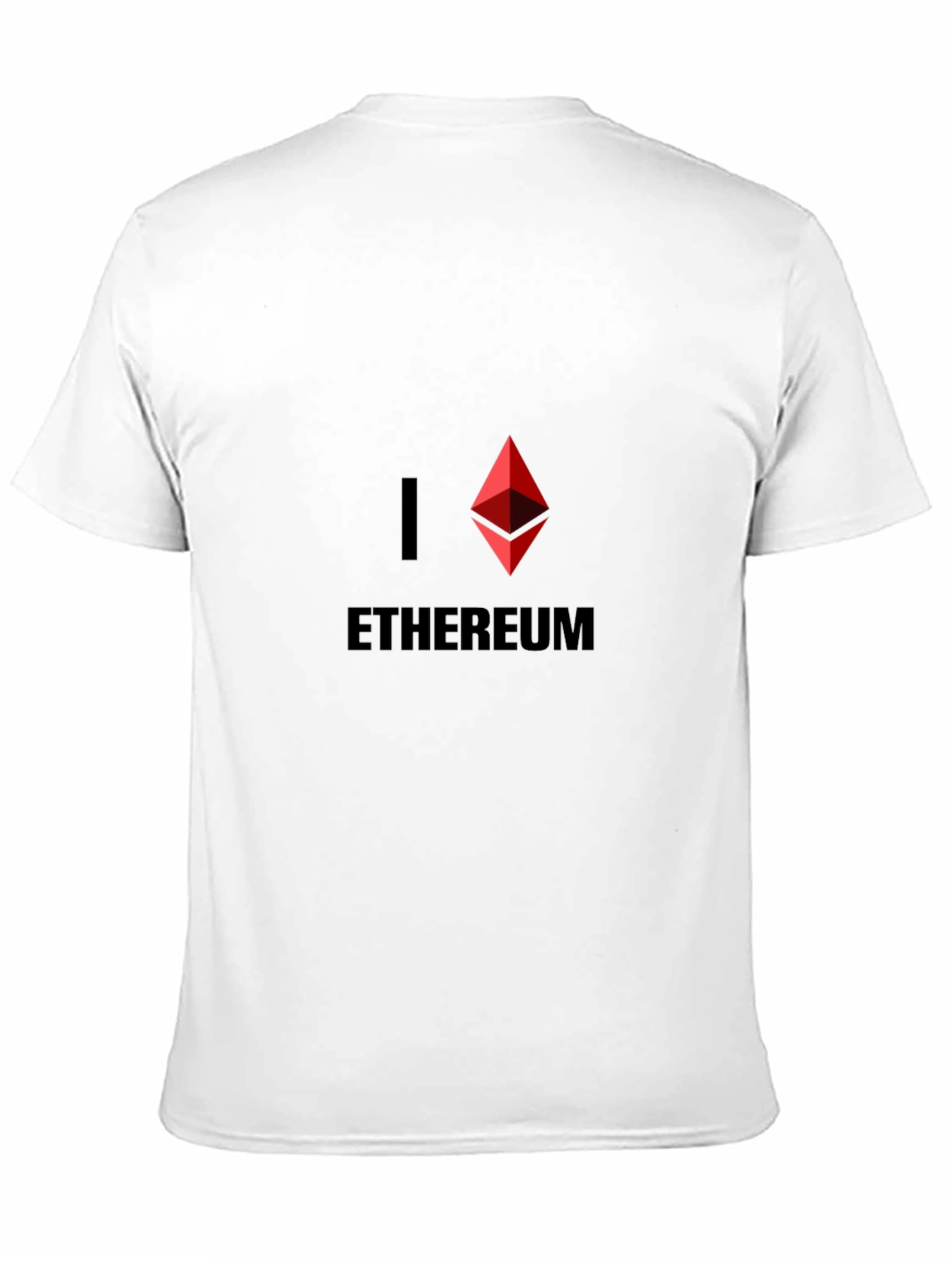 I Love Ethereum Black T-Shirt Crypto Currency