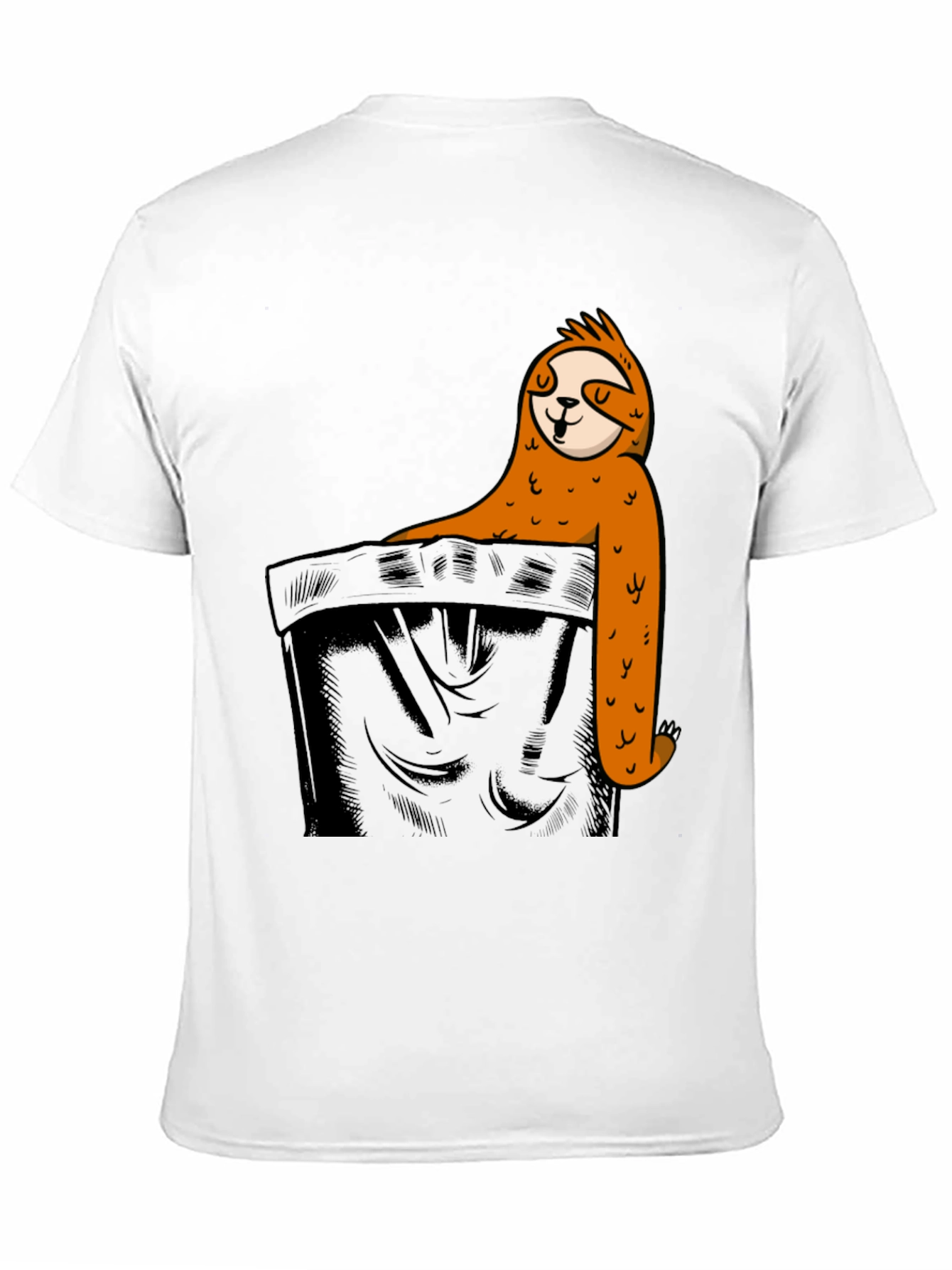 Sloth Pocket Graphic Tee - Relaxed Fit