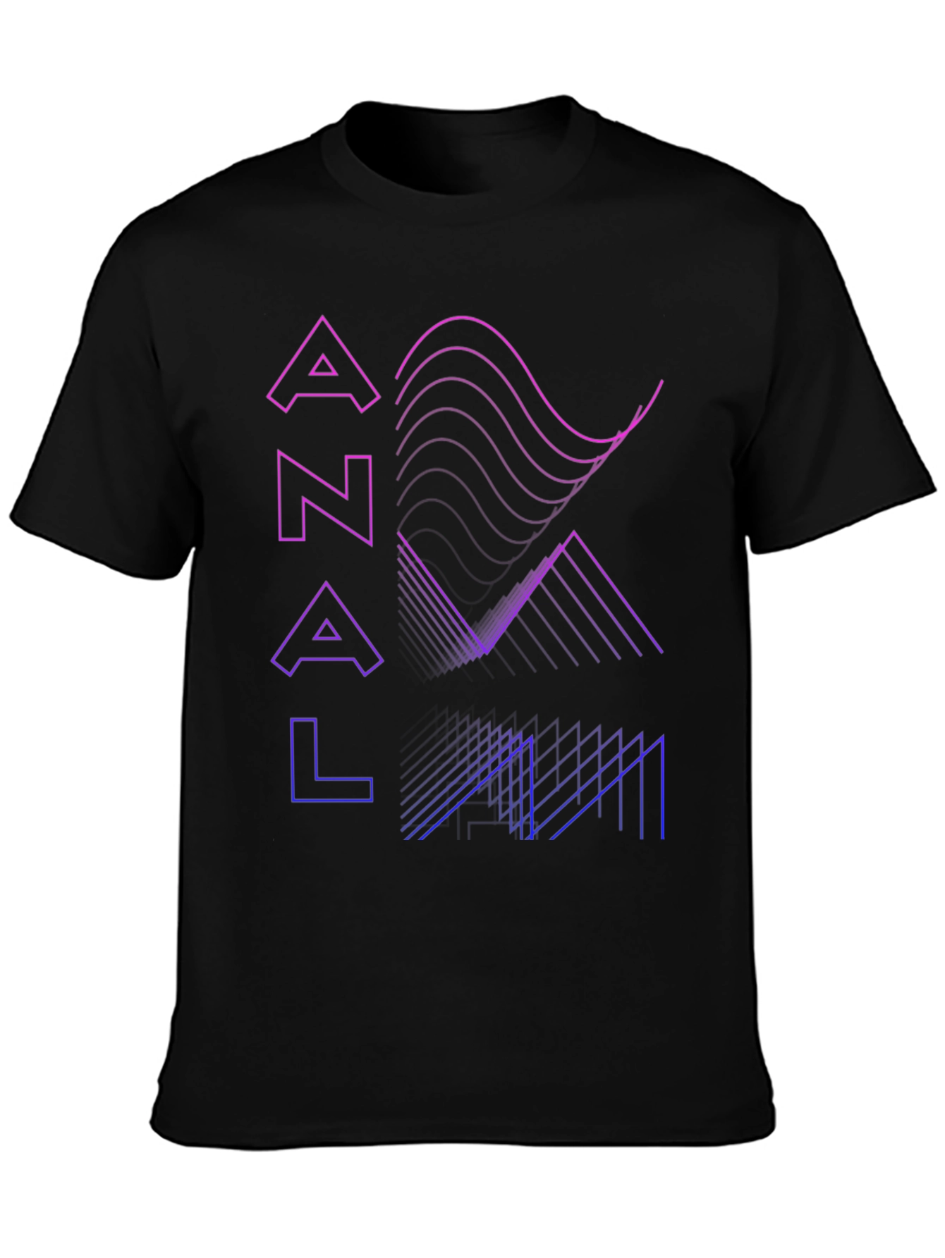 AN4L Retro Wave Black T-Shirt