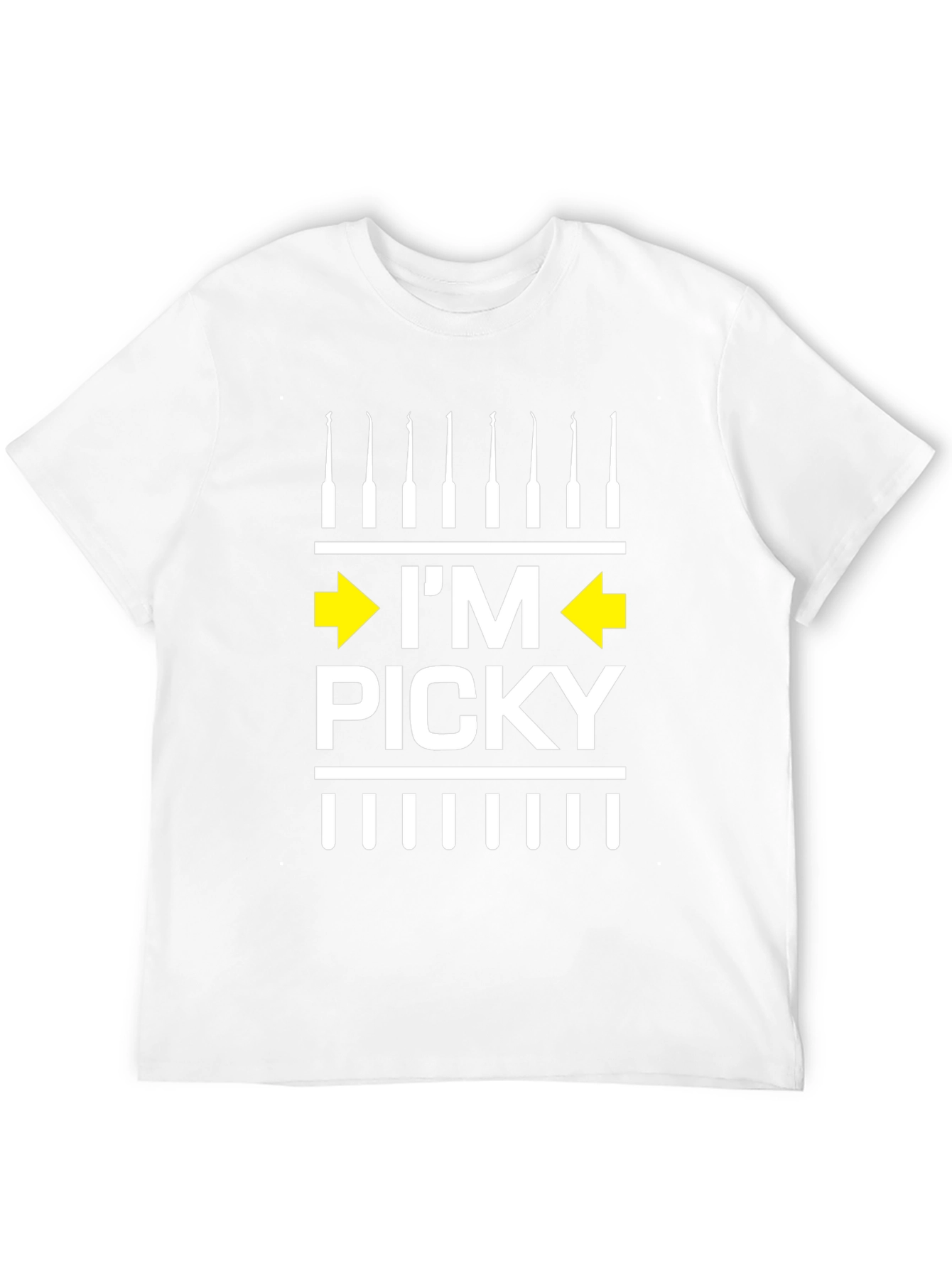 Im Picky T-Shirt - Black Cotton Graphic Tee