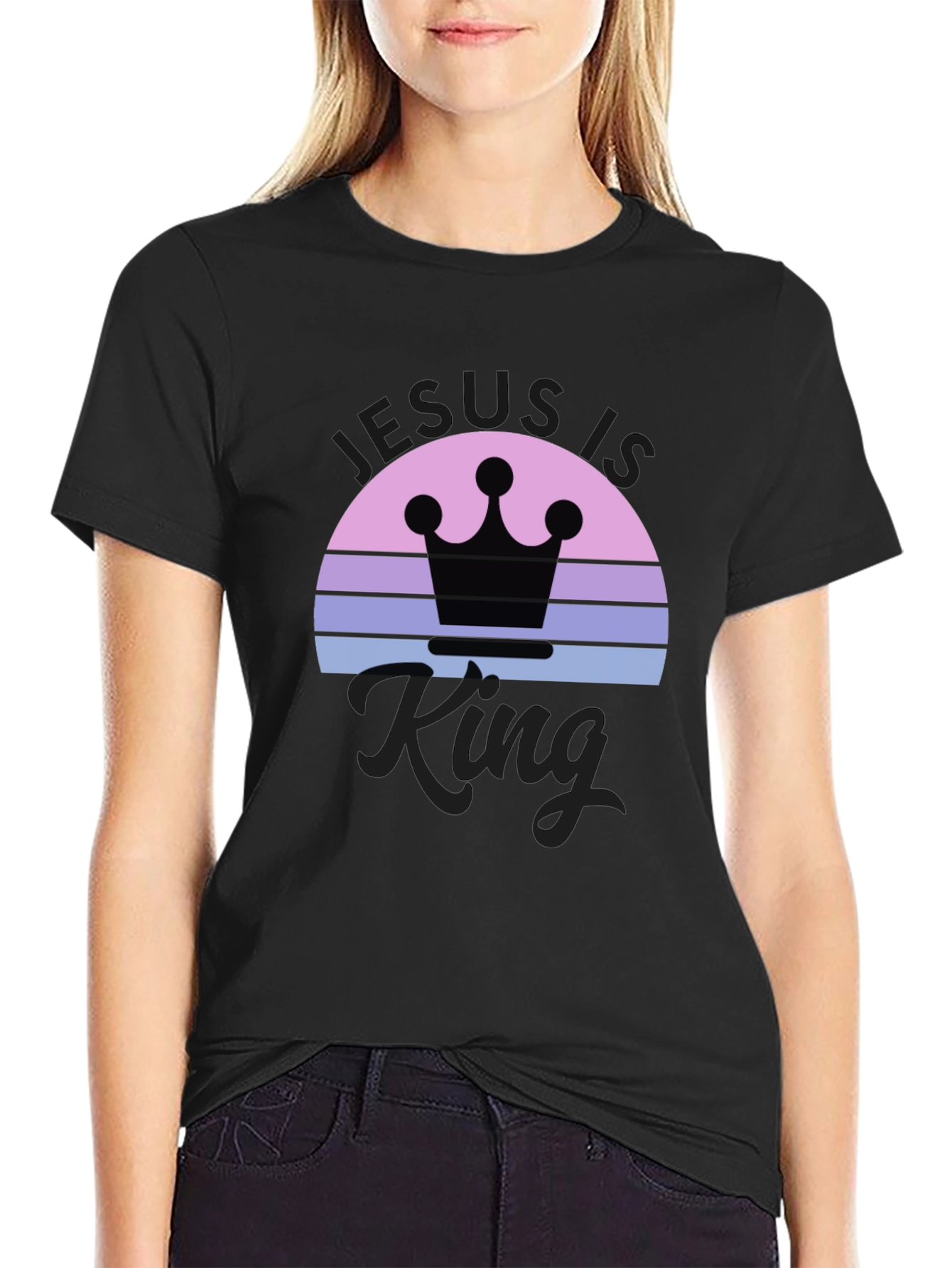 Jesus is King Graphic Tee - Stylish Christian Apparel