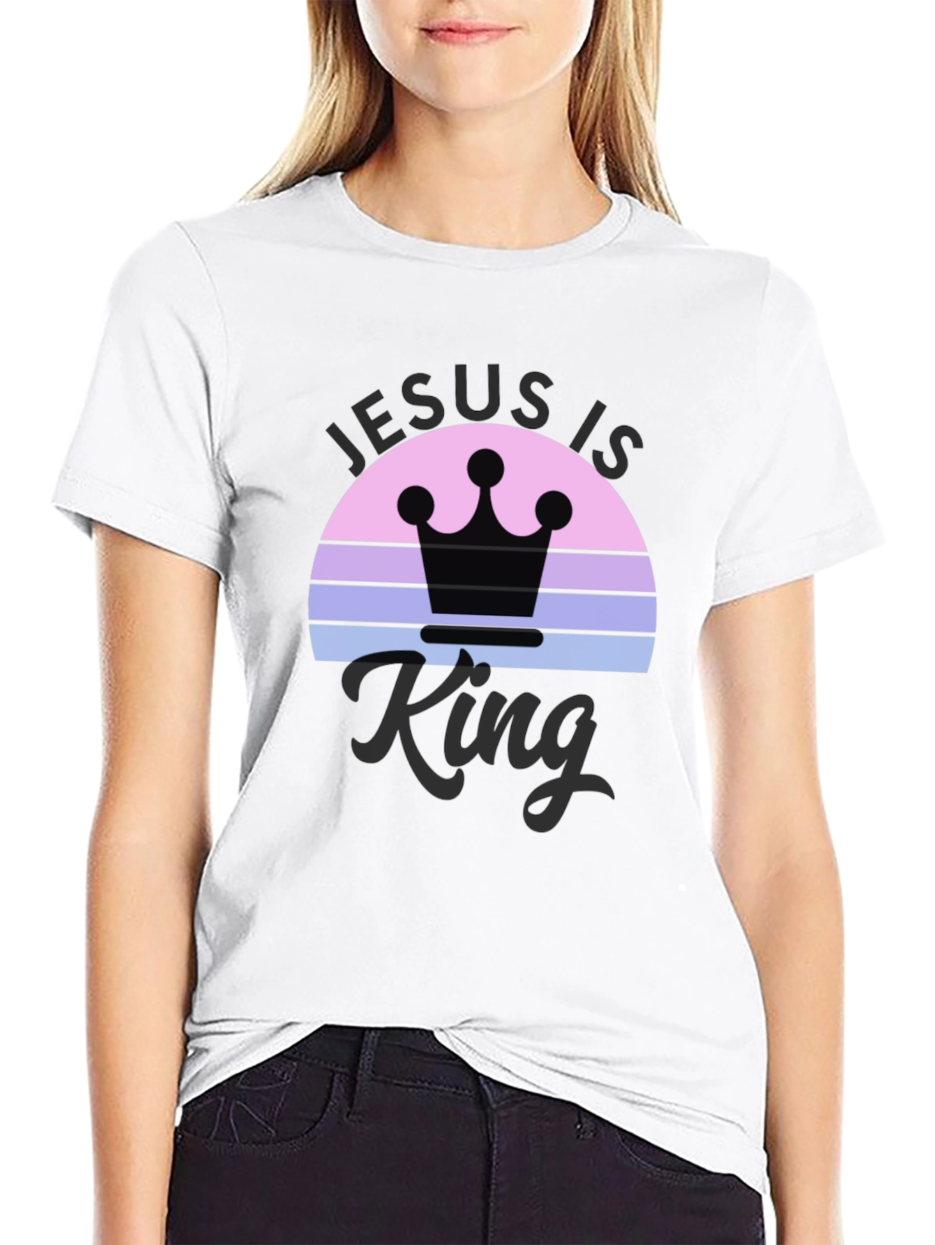 Jesus is King Graphic Tee - Stylish Christian Apparel