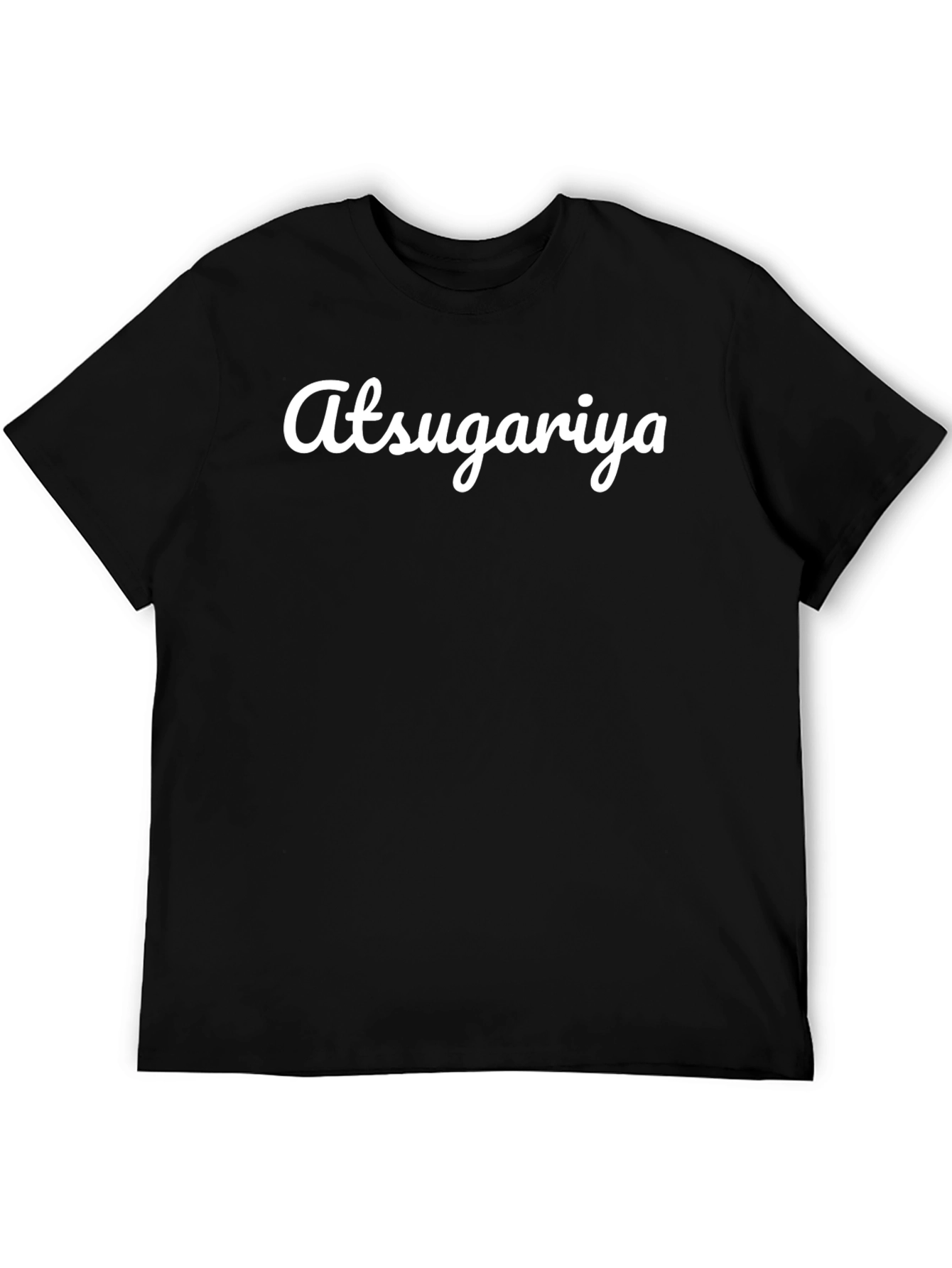 Atsugariya Black Tee - Cool Graphic Print