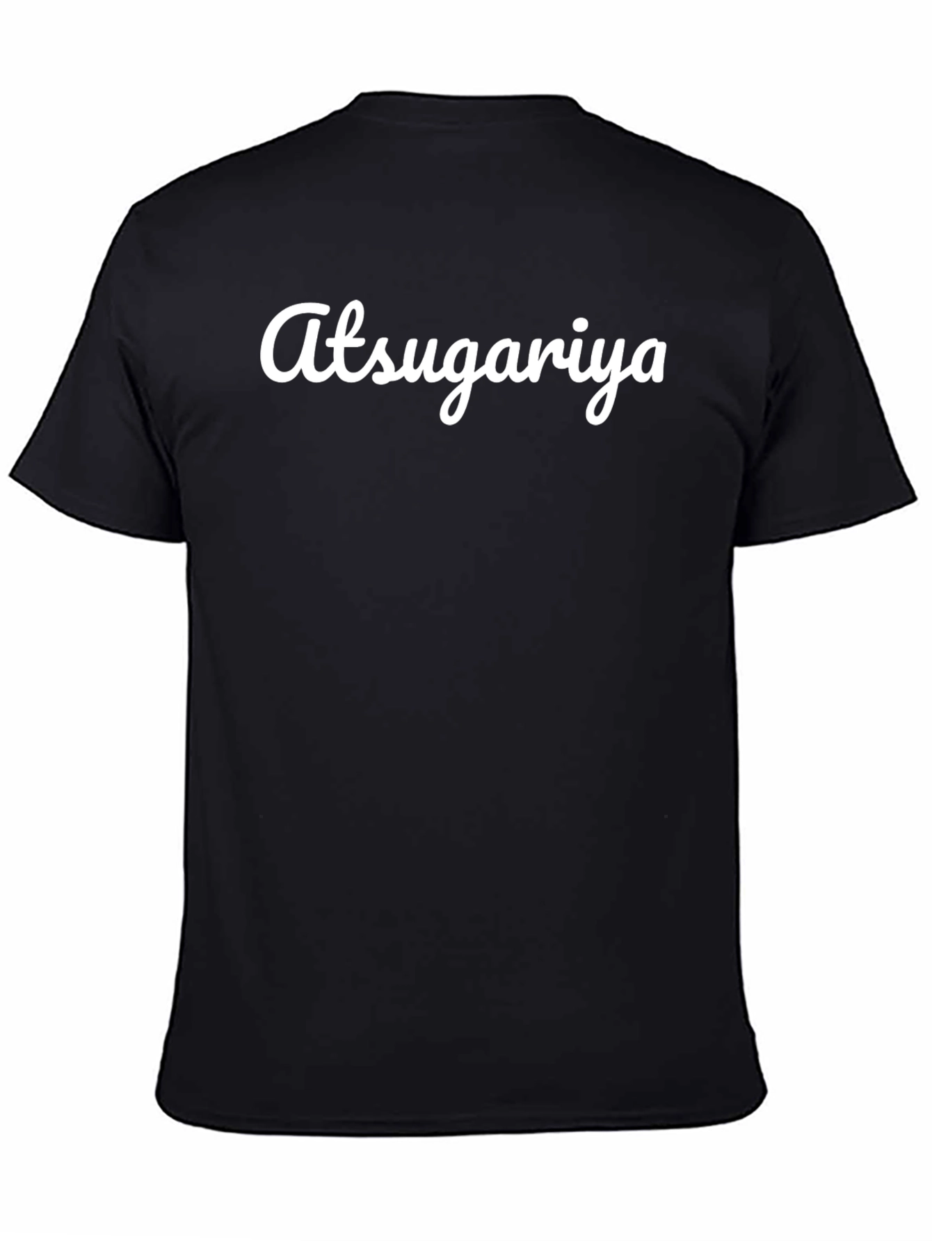 Atsugariya Black Tee - Cool Graphic Print
