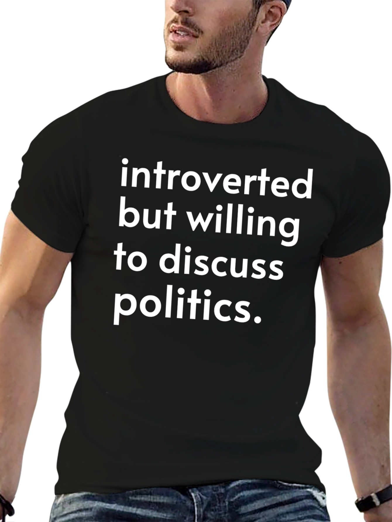 Introverted Political Discussion T-Shirt