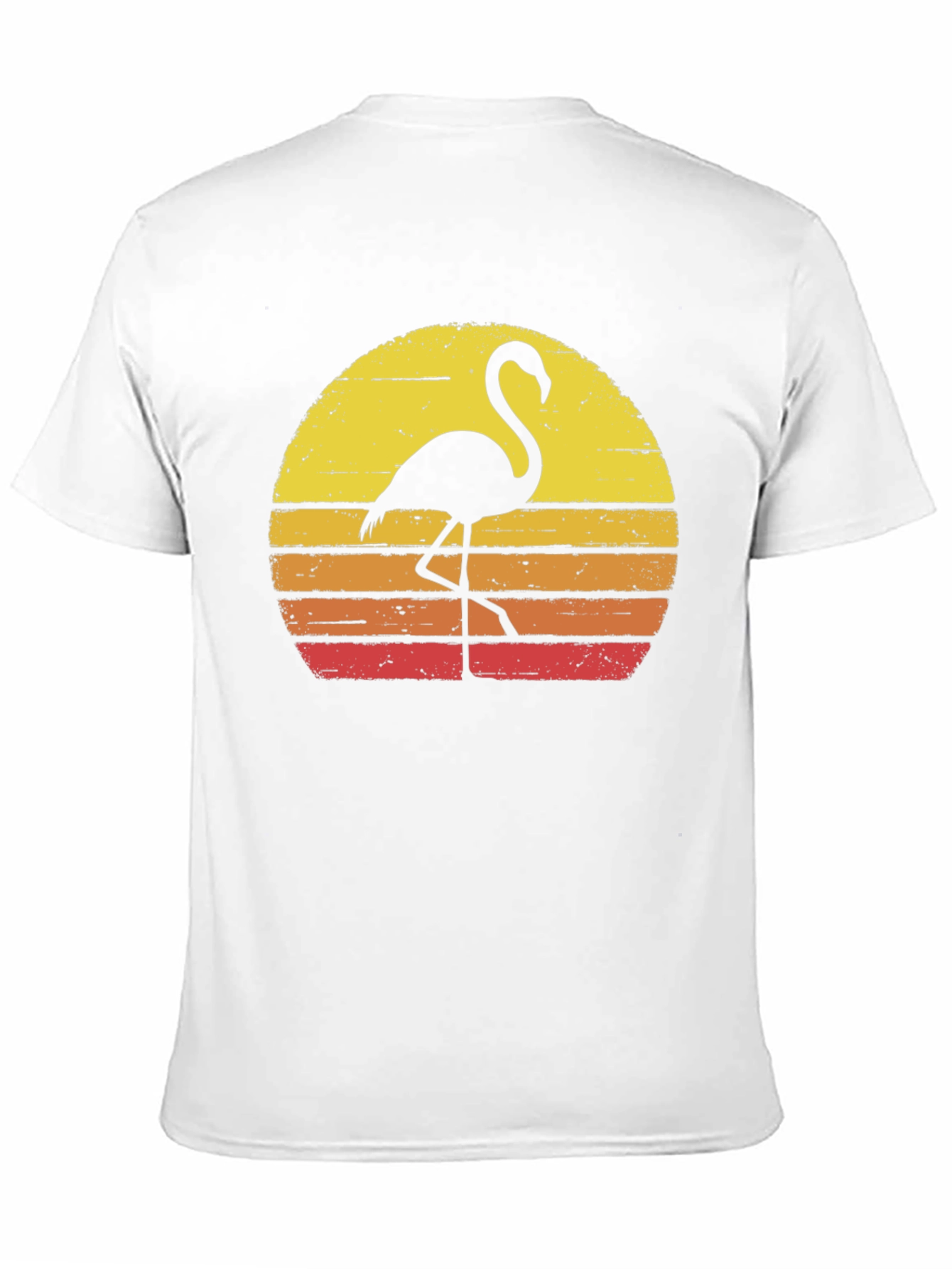 Retro Flamingo Sunset Graphic T-Shirt
