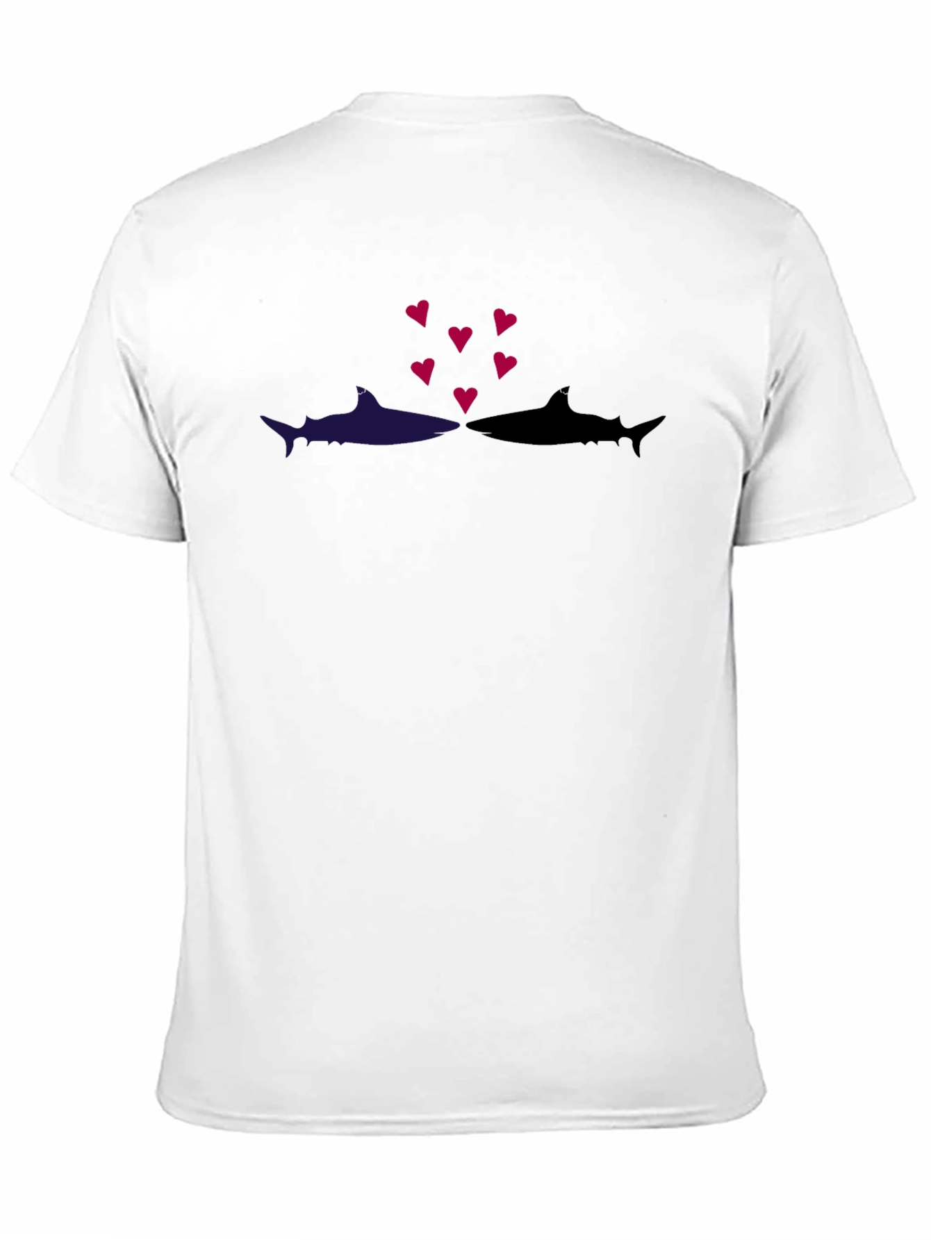 Shark Love Black T-Shirt