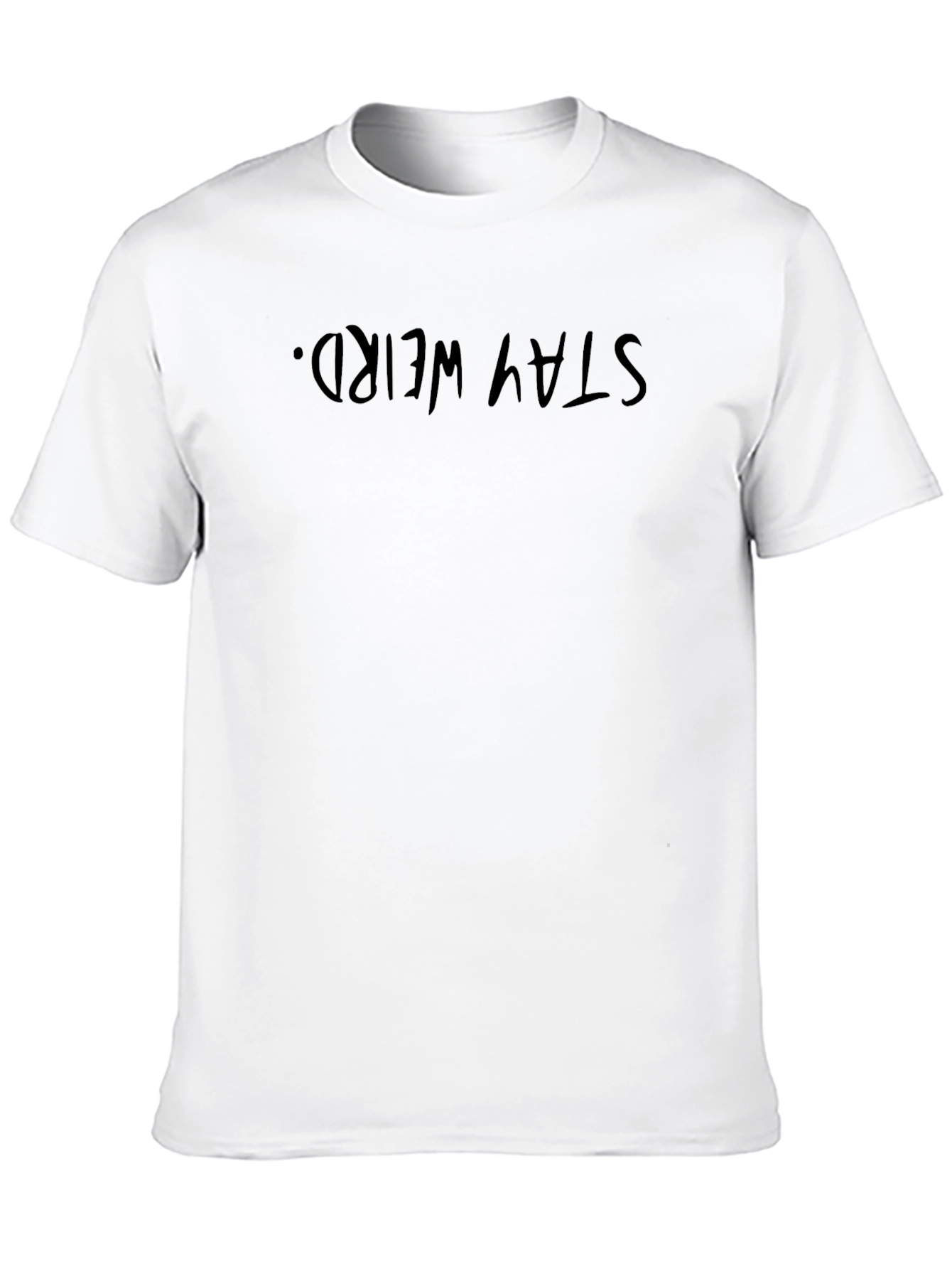 Stay Weird Black Graphic Tee - Cool Casual Style