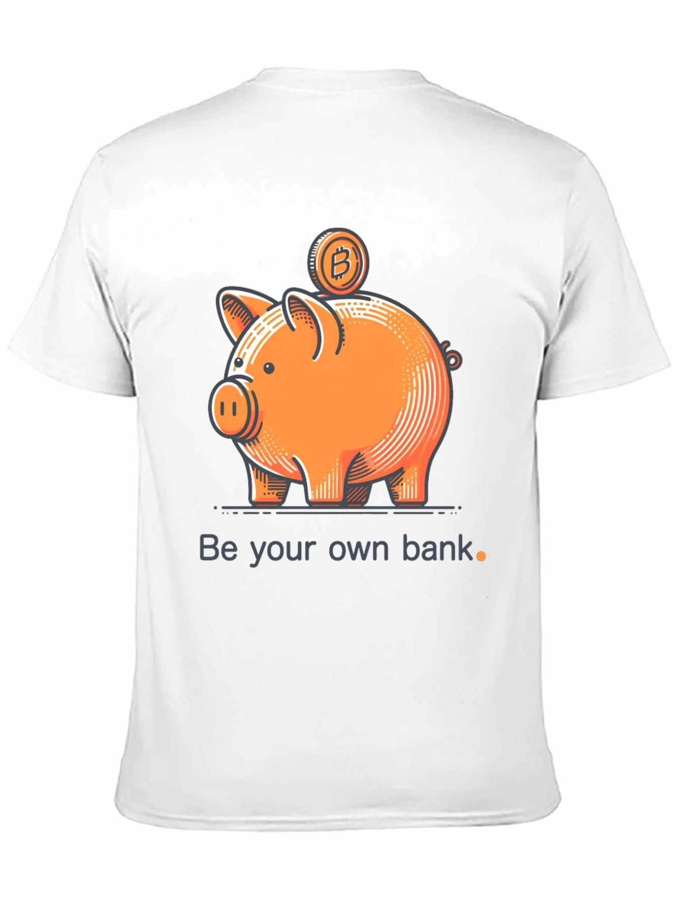 Bitcoin Piggy Bank Black T-Shirt