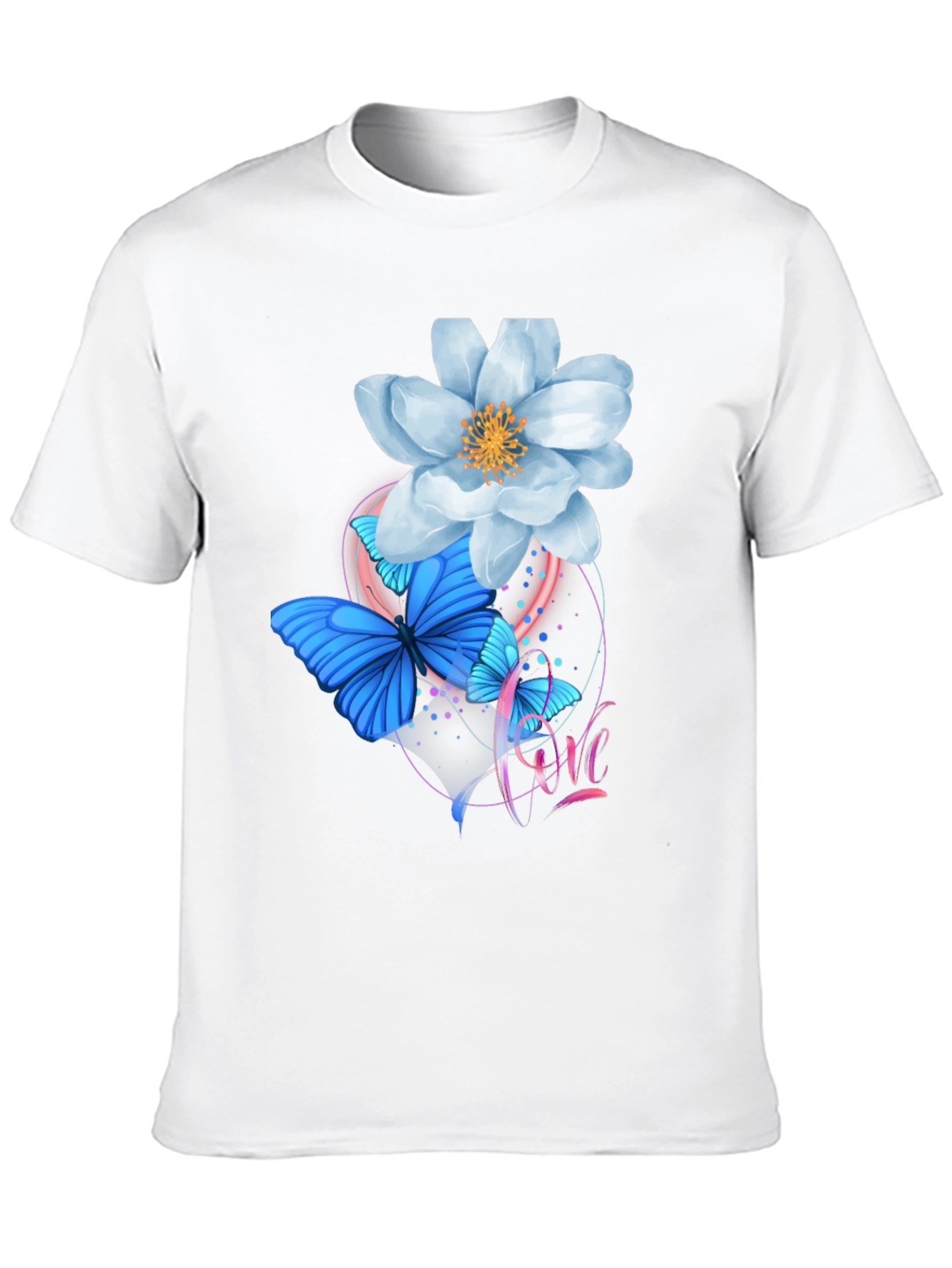 Floral Butterfly Graphic T-Shirt