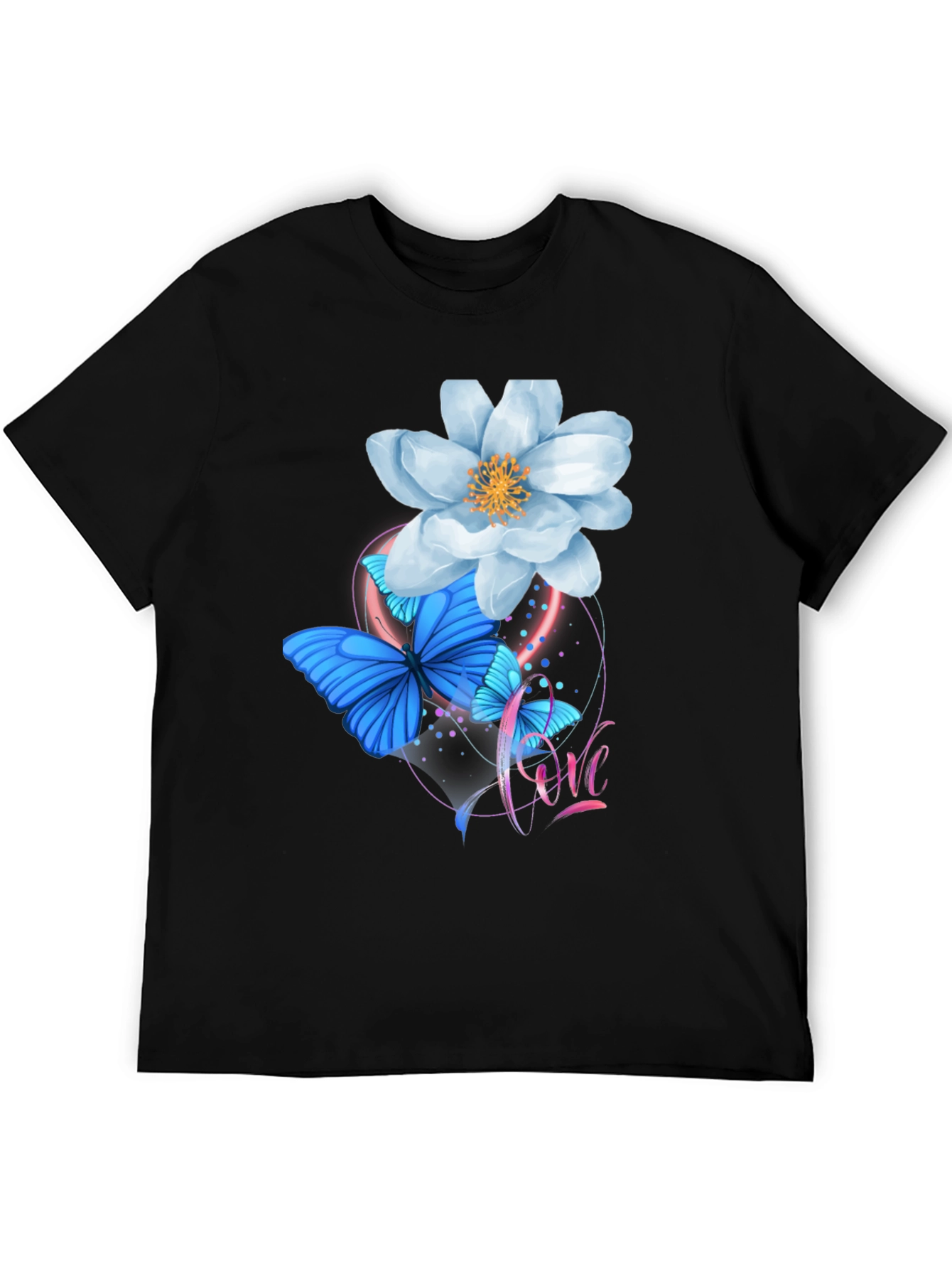 Floral Butterfly Graphic T-Shirt