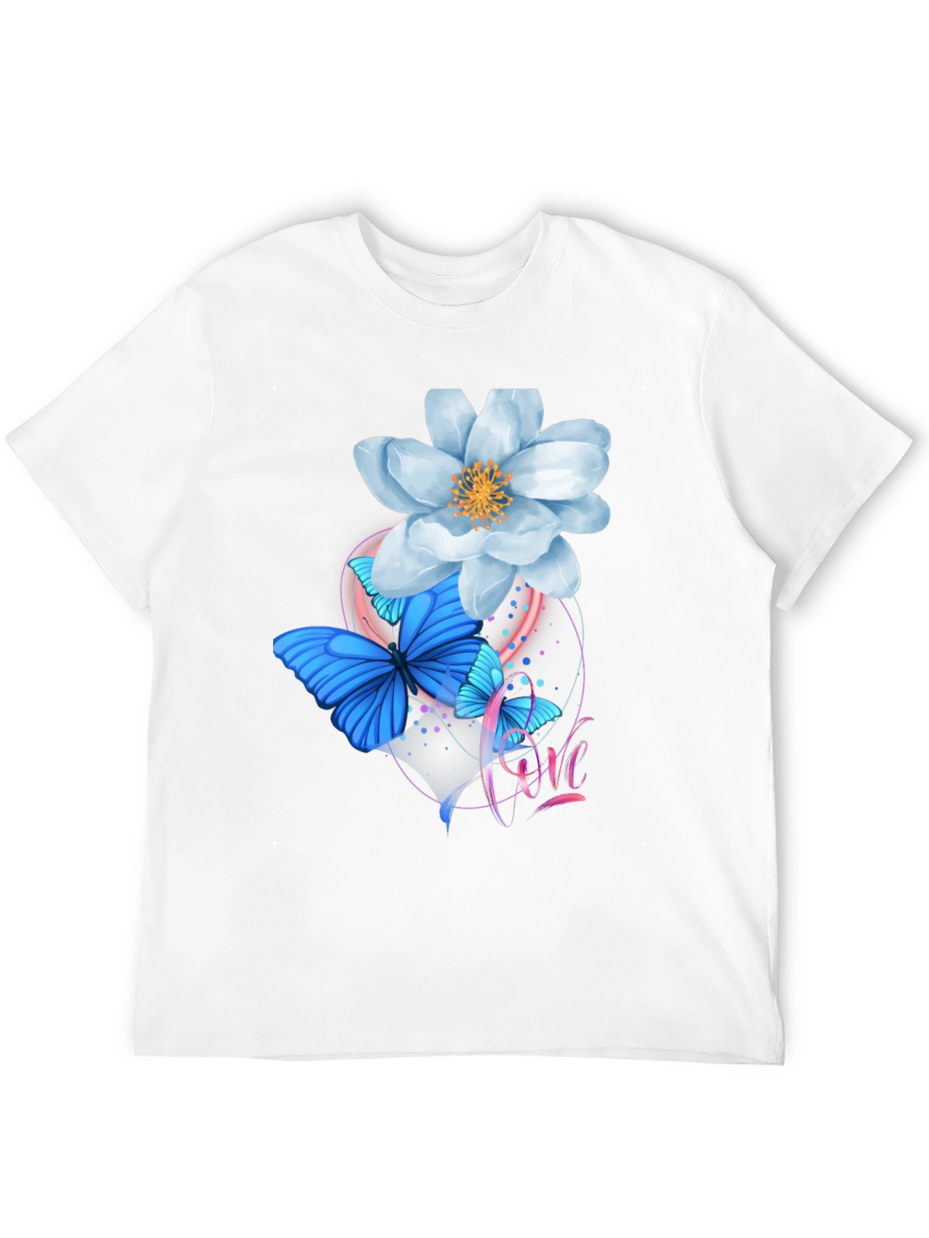 Floral Butterfly Graphic T-Shirt