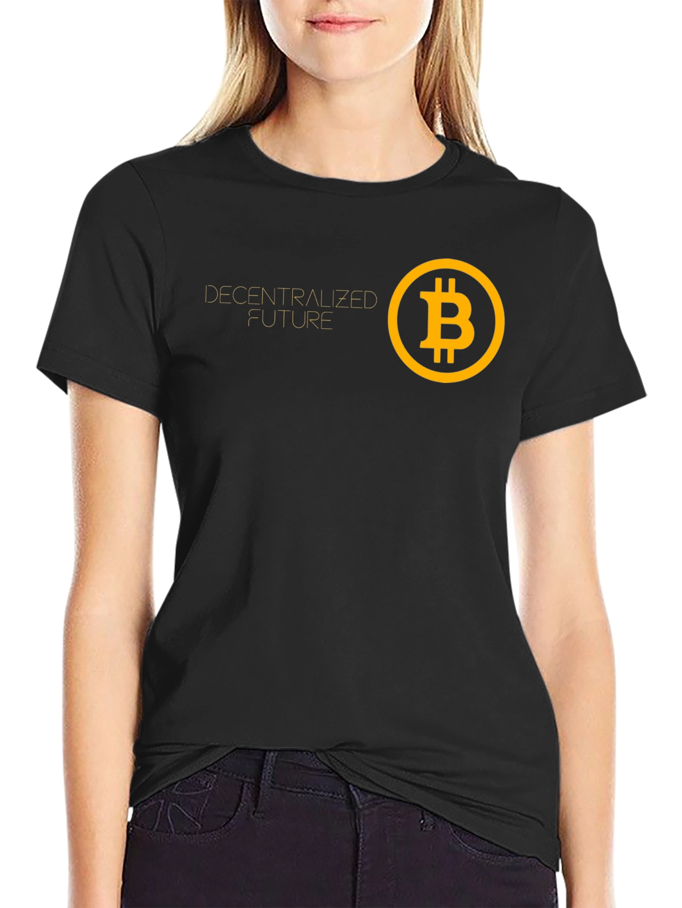 Decentralized Future Bitcoin Graphic Tee - Black