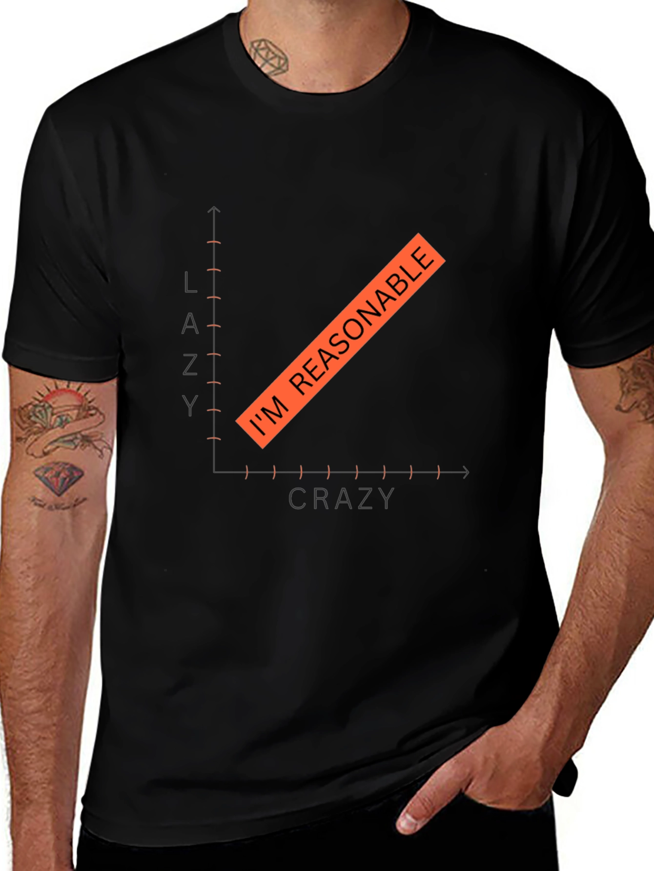 Im Reasonable T-Shirt - Funny Graph Tee