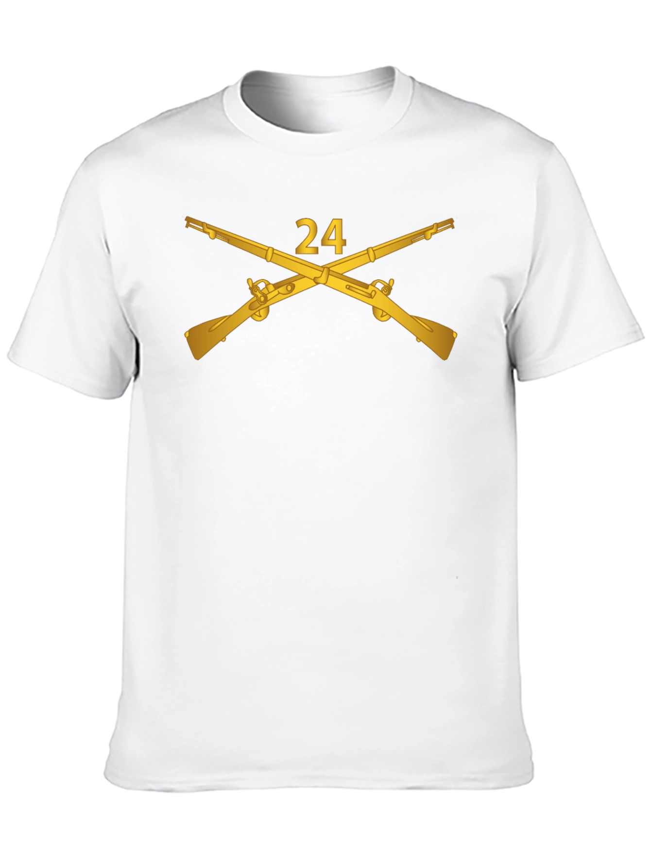 24 Crossed Rifles Graphic Tee - Black