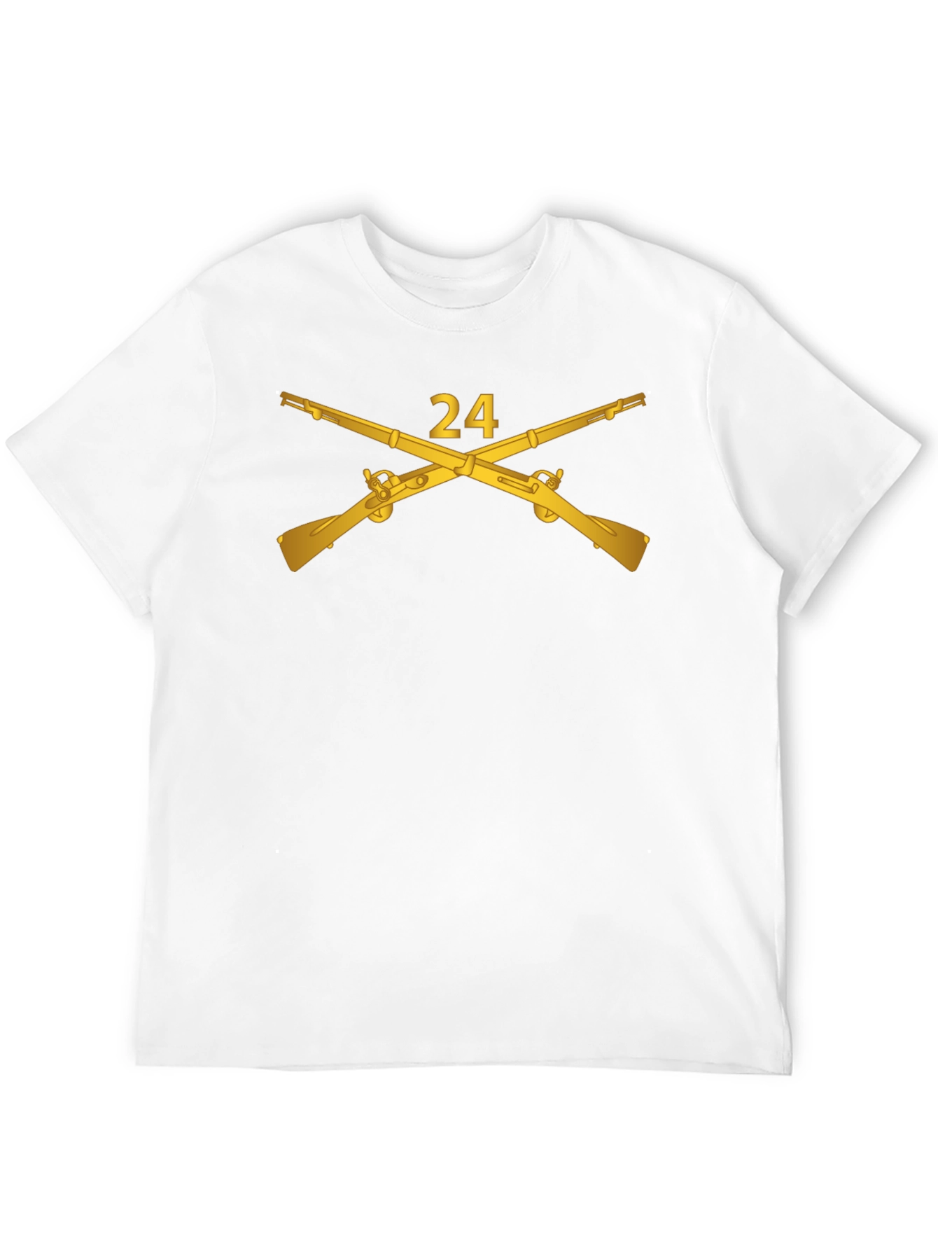 24 Crossed Rifles Graphic Tee - Black
