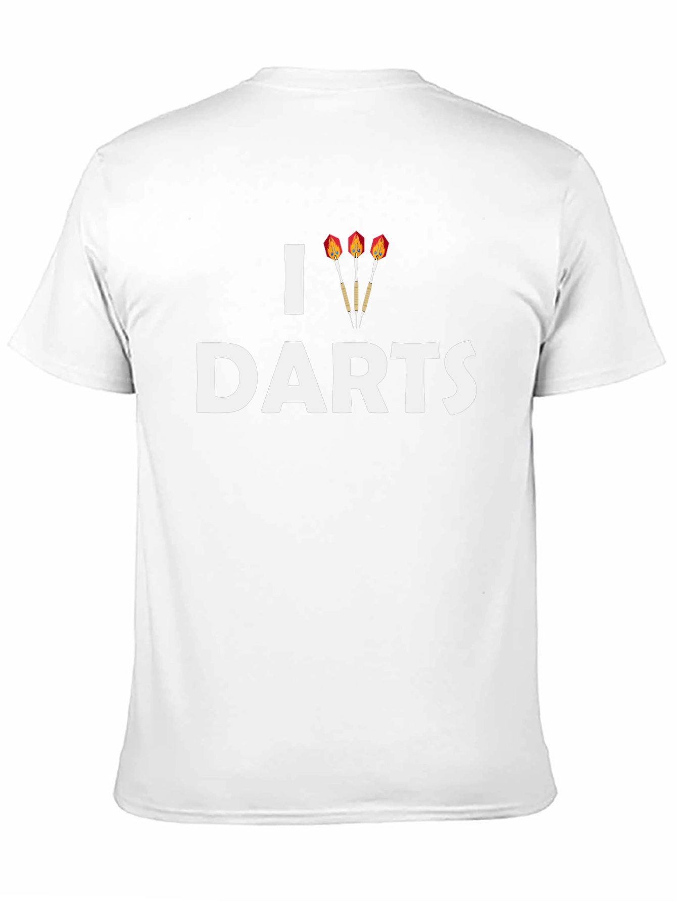 I Love Darts Graphic T-Shirt - Casual Comfort