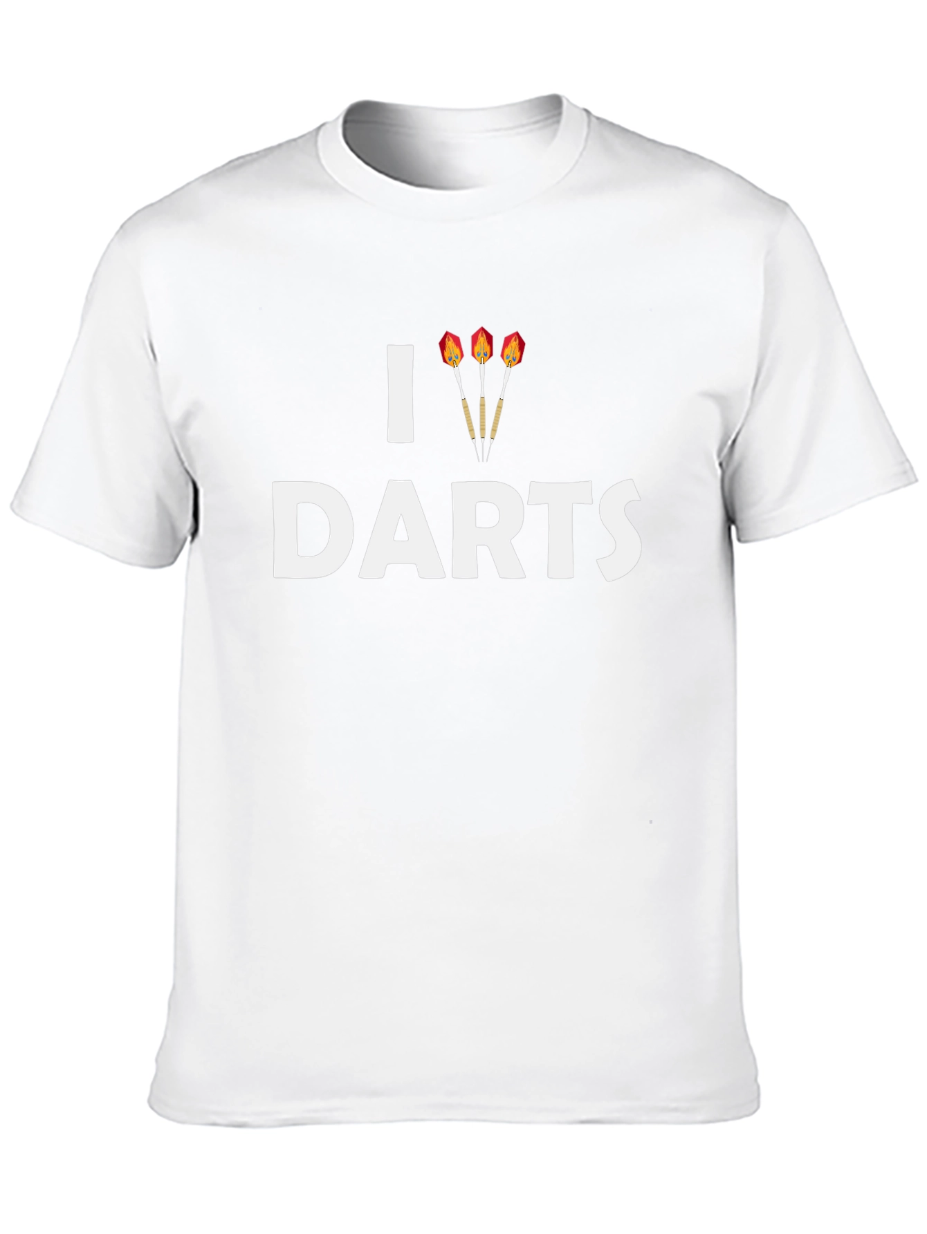 I Love Darts Graphic T-Shirt - Casual Comfort