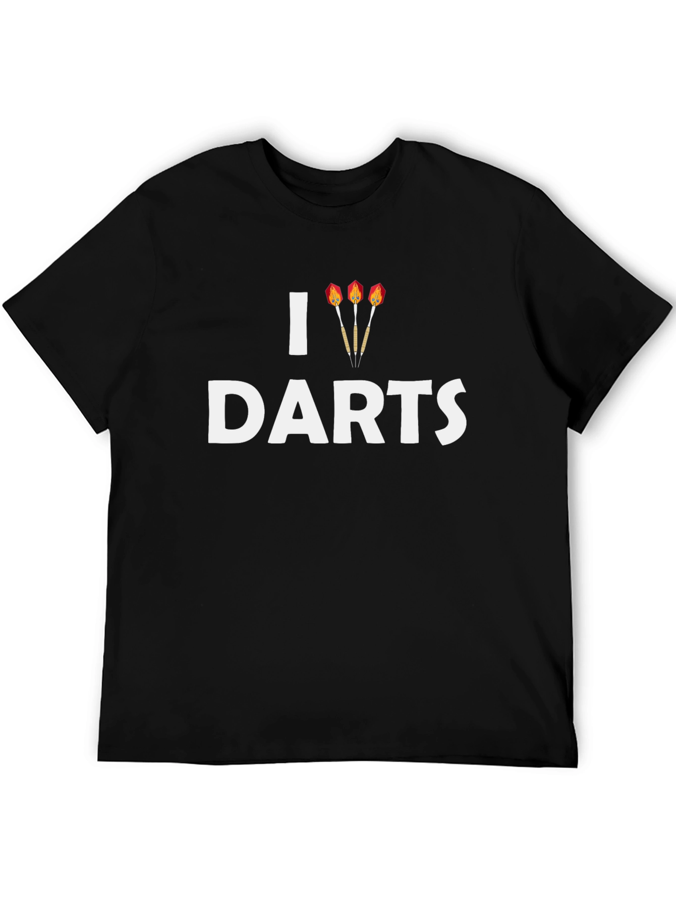 I Love Darts Graphic T-Shirt - Casual Comfort
