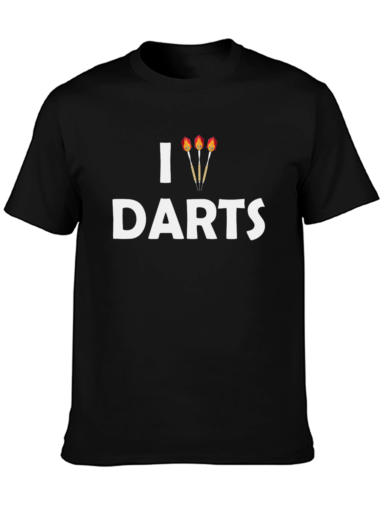 I Love Darts Graphic T-Shirt - Casual Comfort