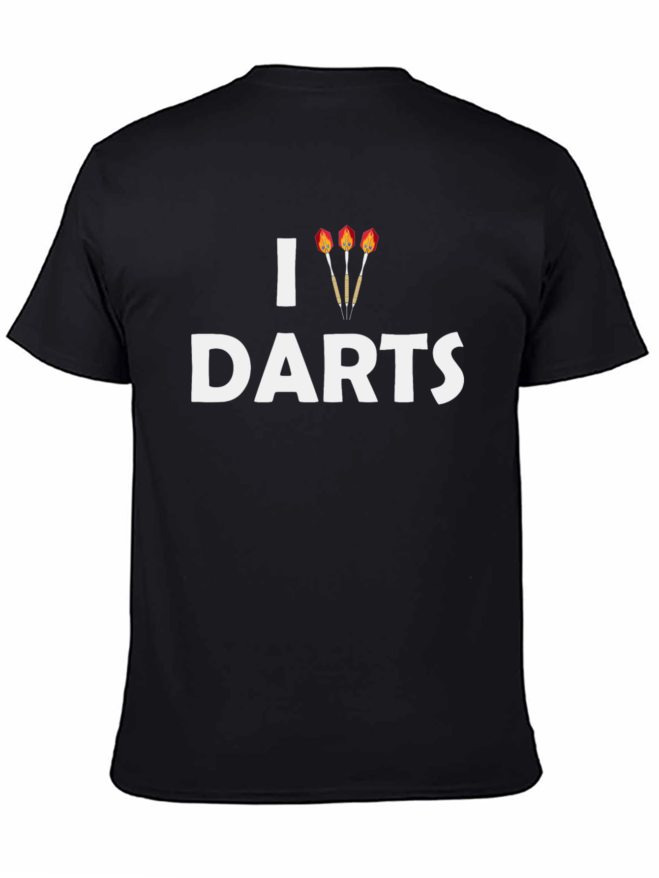 I Love Darts Graphic T-Shirt - Casual Comfort