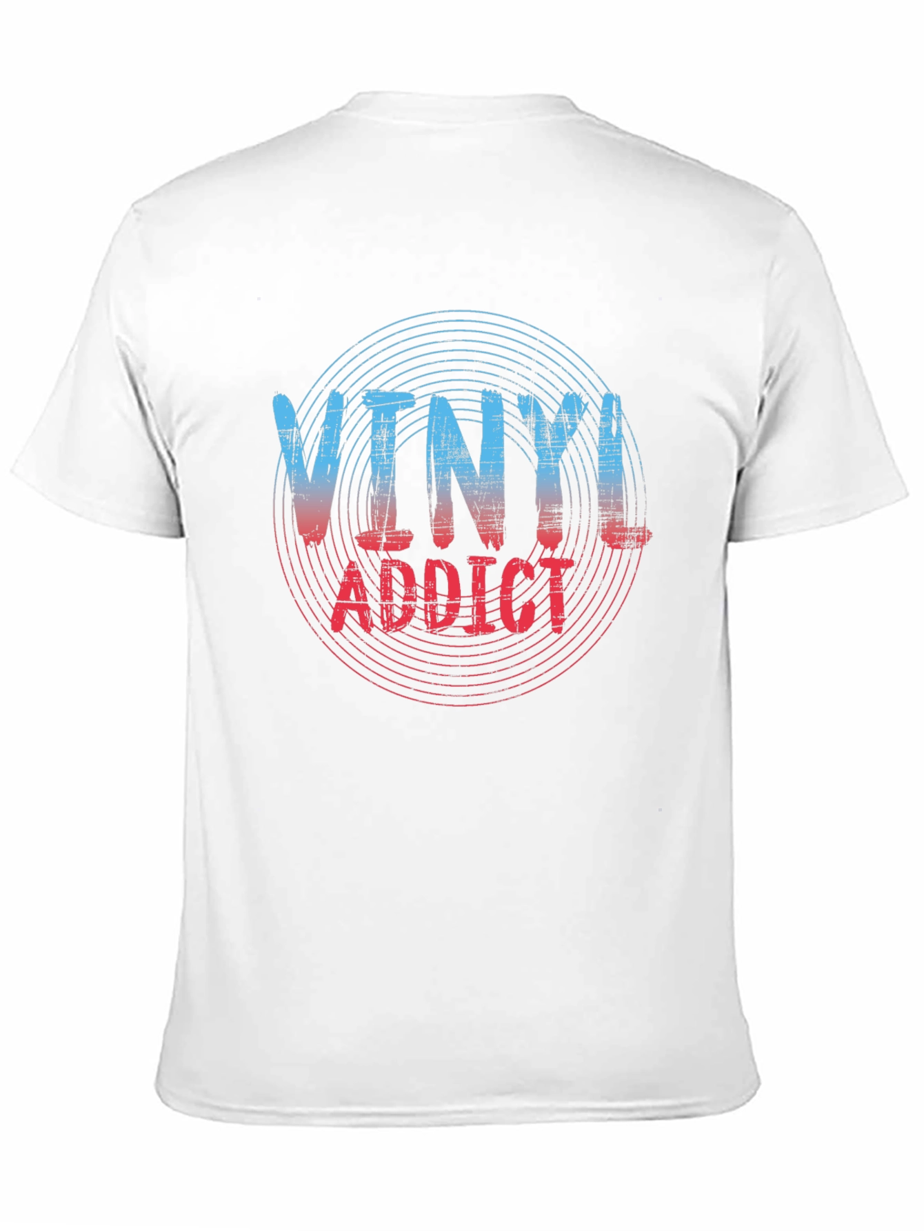 Vinyl Addict Graphic Tee - Music Lover Shirt