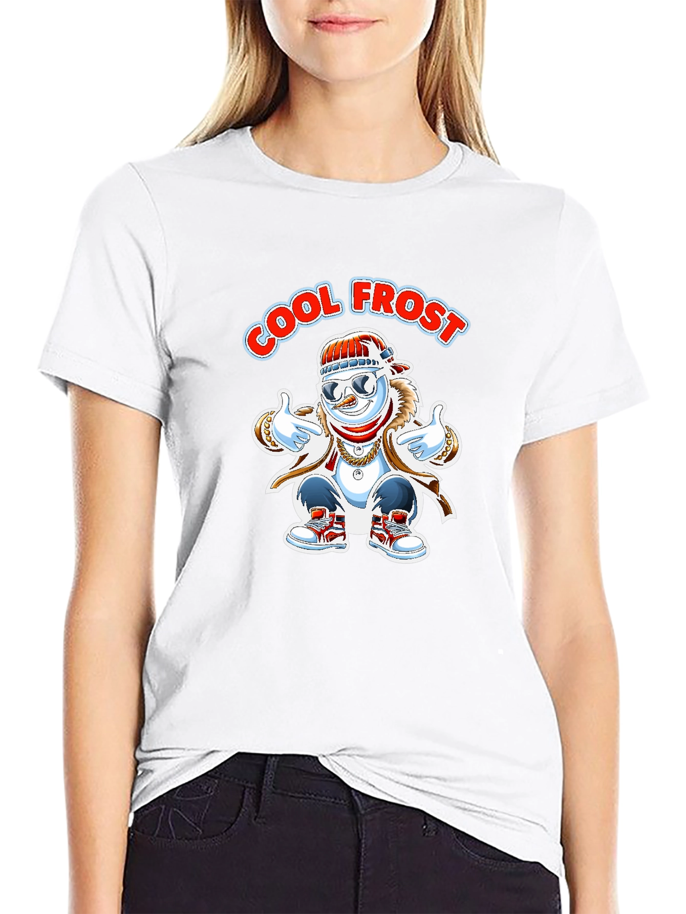 Cool Frost Snowman Graphic Tee