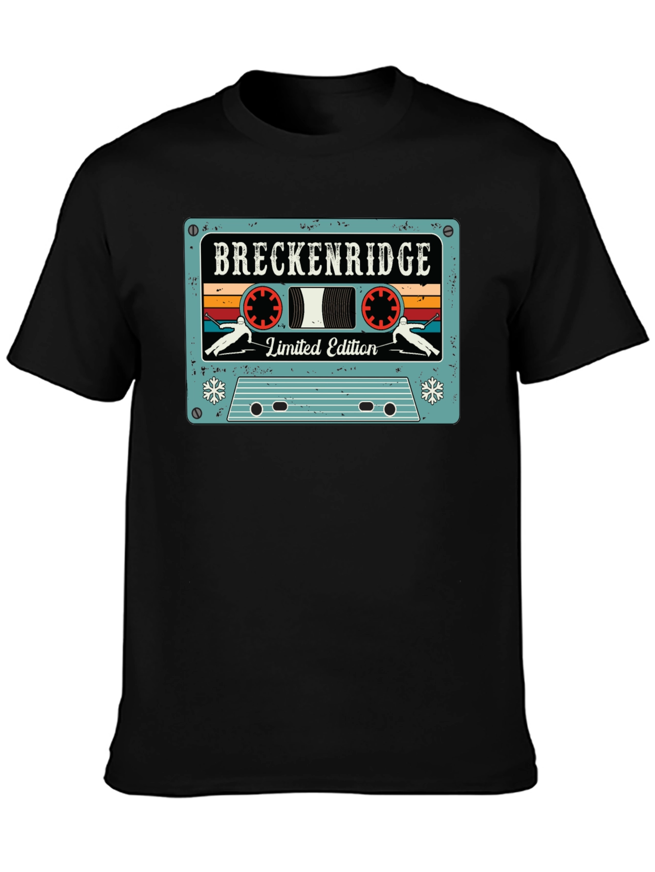 Breckenridge Limited Edition Cassette Tape Style Graphic Tee