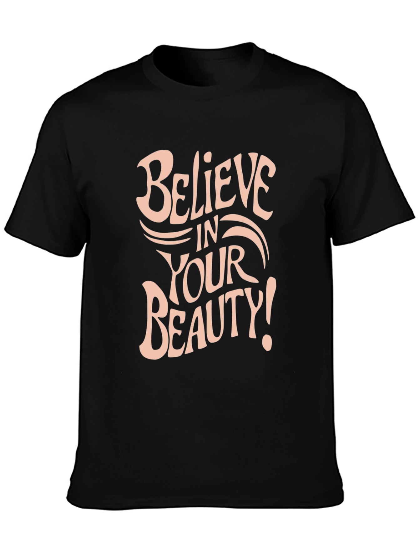 Believe in Your Beauty Graphic Tee - Black
