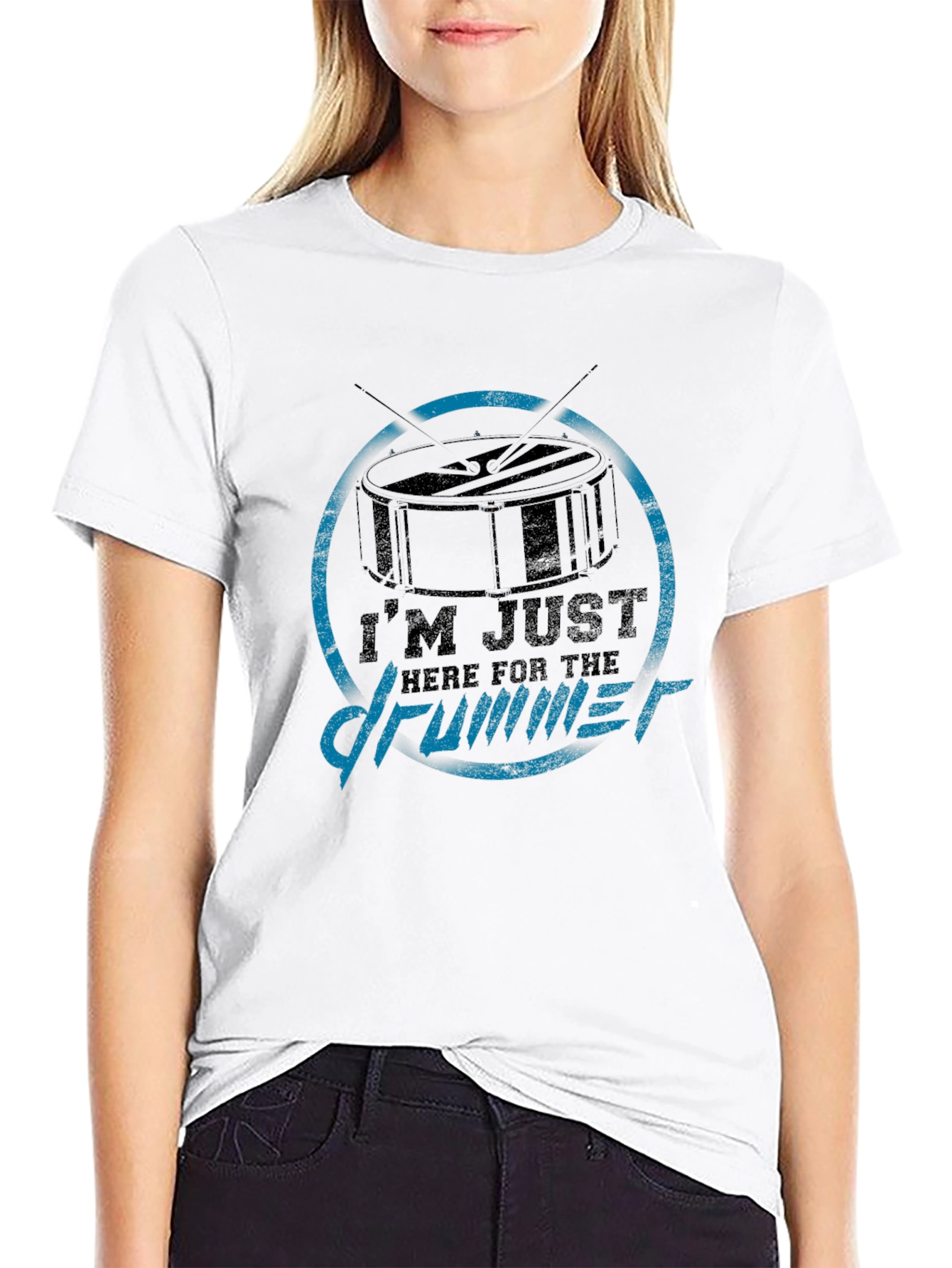 Im Just Here For The Drummer T-Shirt