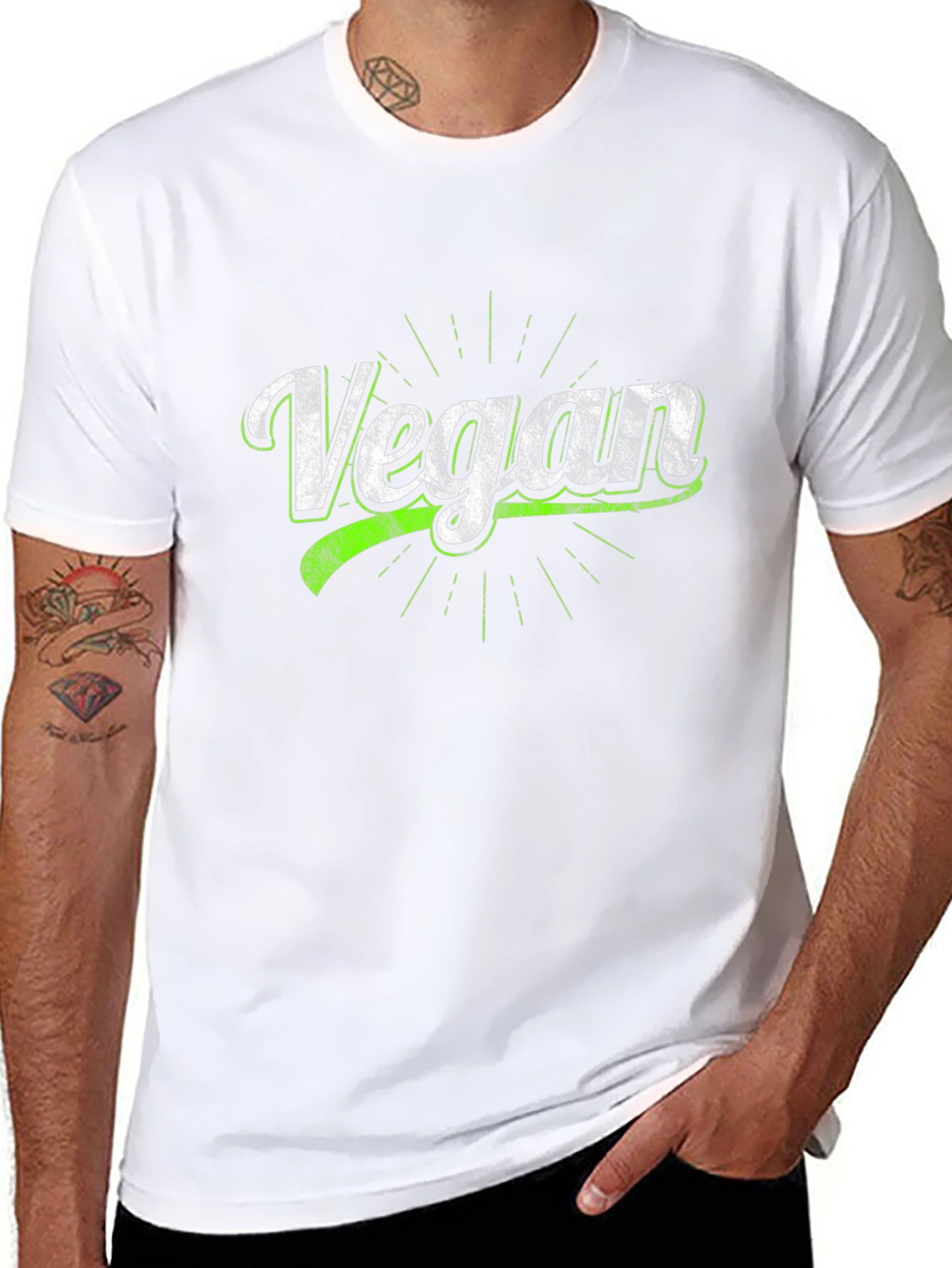 Vegan Graphic T-Shirt - Black Unisex Tee