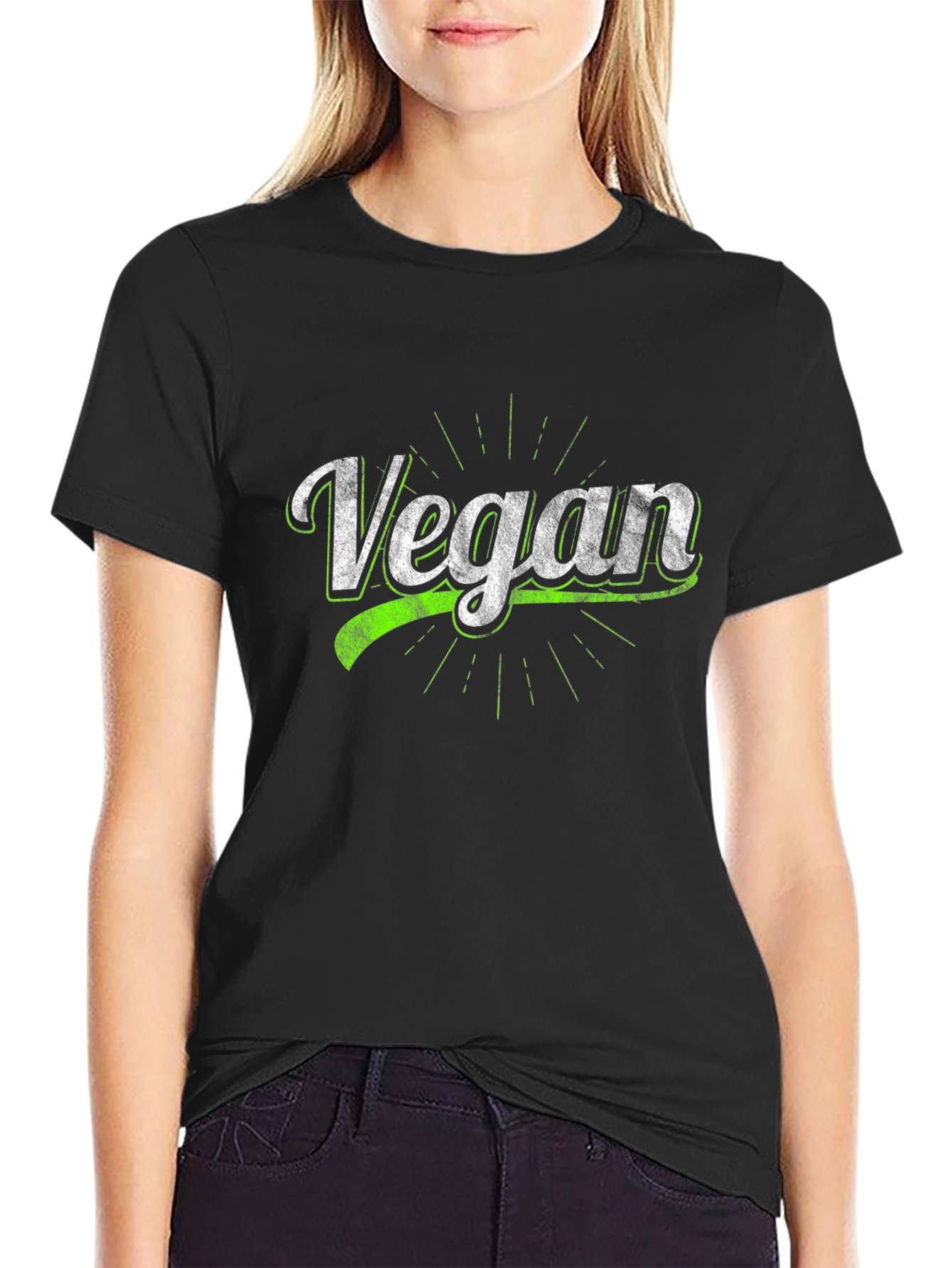 Vegan Graphic T-Shirt - Black Unisex Tee