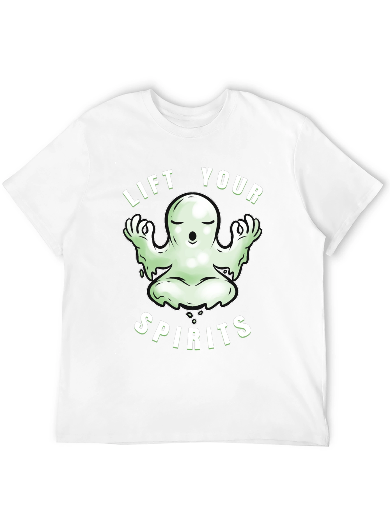 Lift Your Spirits Ghost Graphic Tee - Black