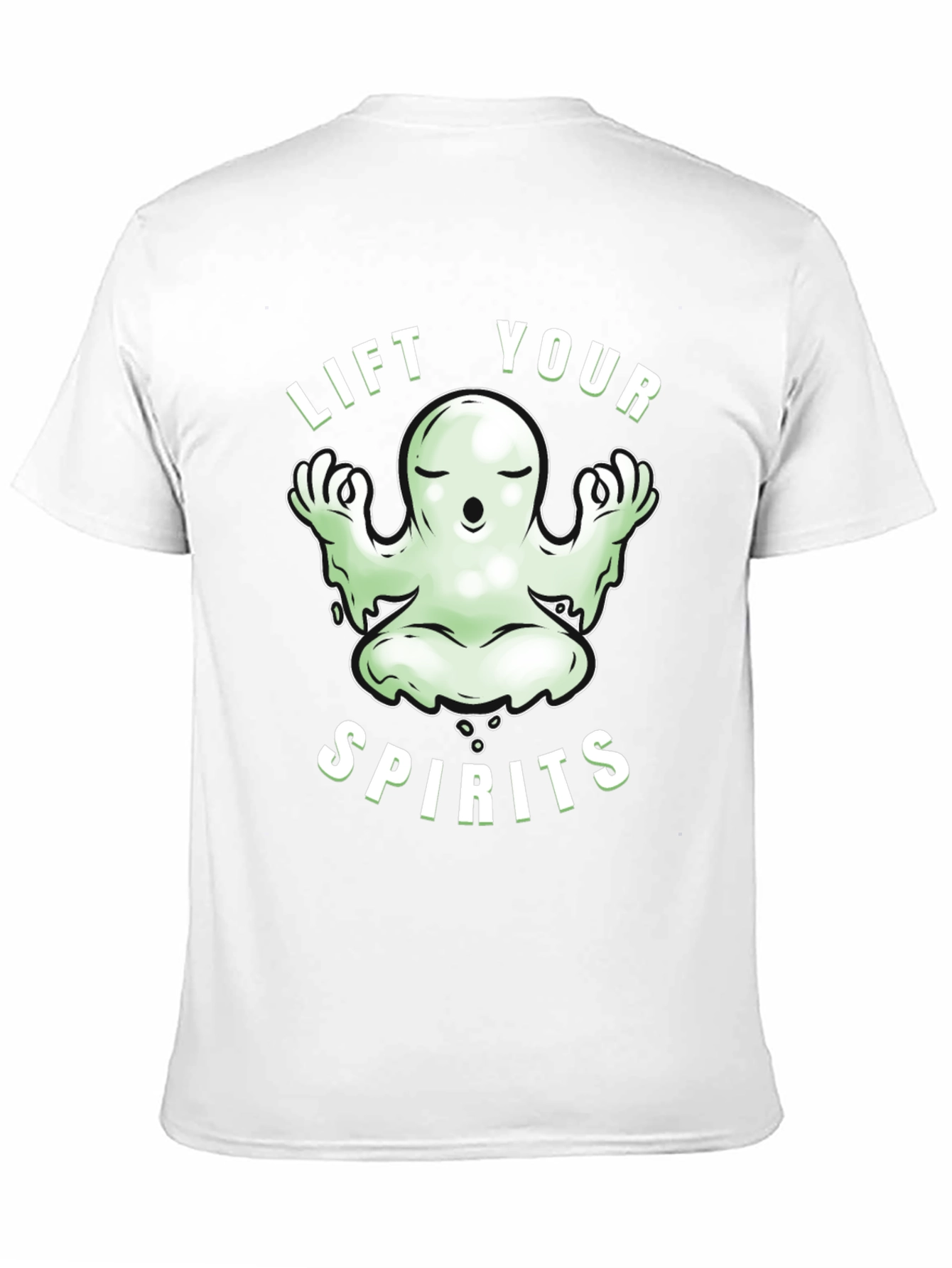 Lift Your Spirits Ghost Graphic Tee - Black