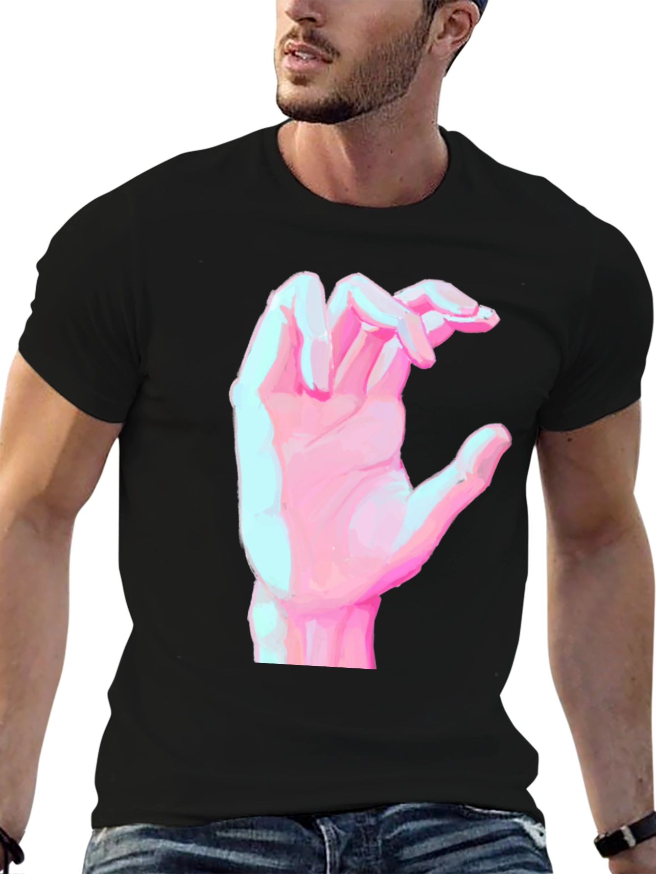 Hand Graphic Black T-Shirt