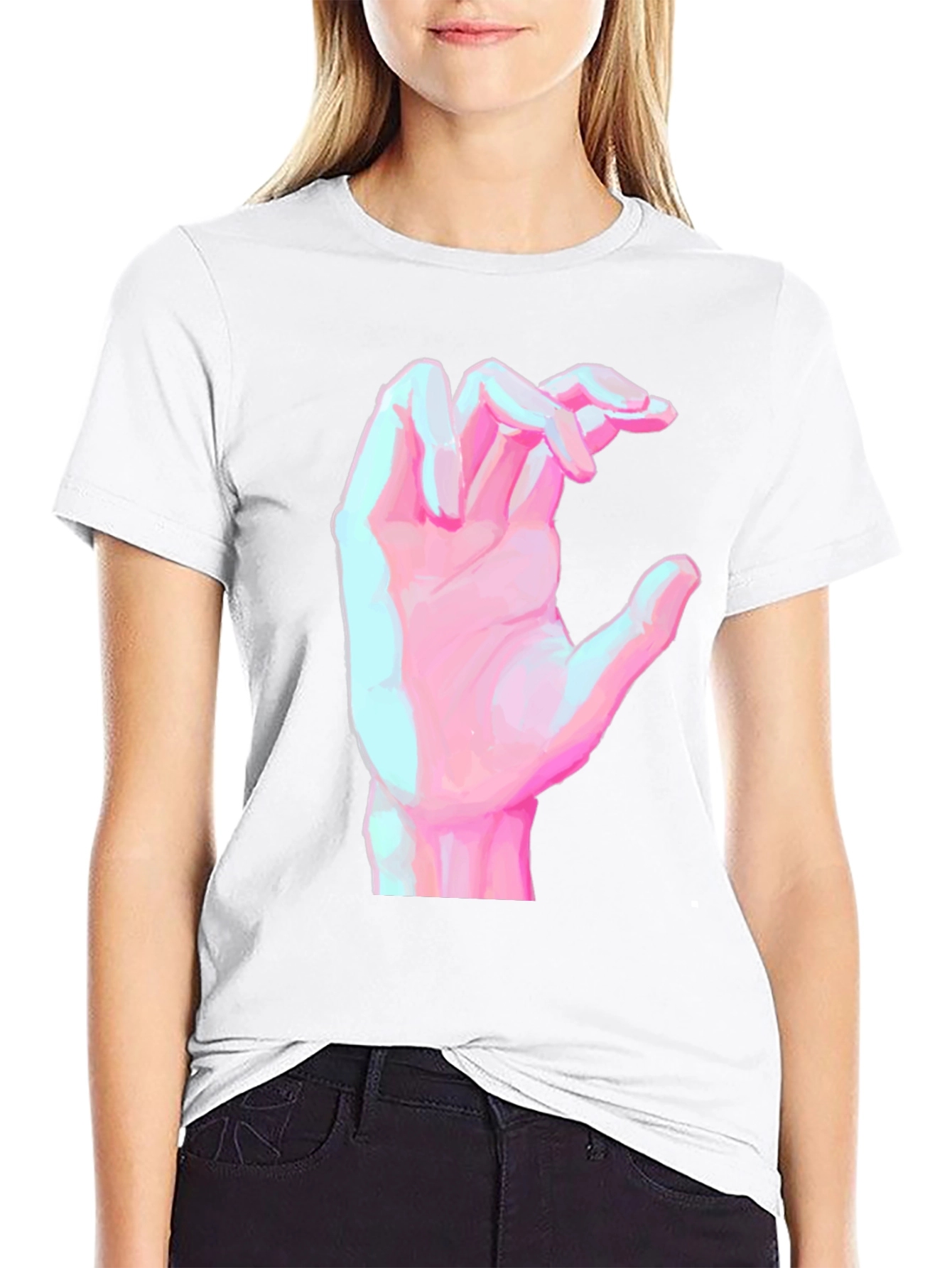 Hand Graphic Black T-Shirt