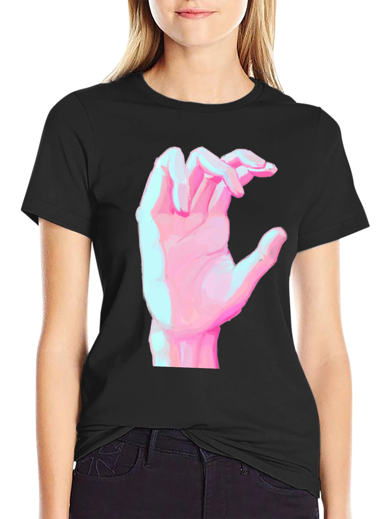 Hand Graphic Black T-Shirt