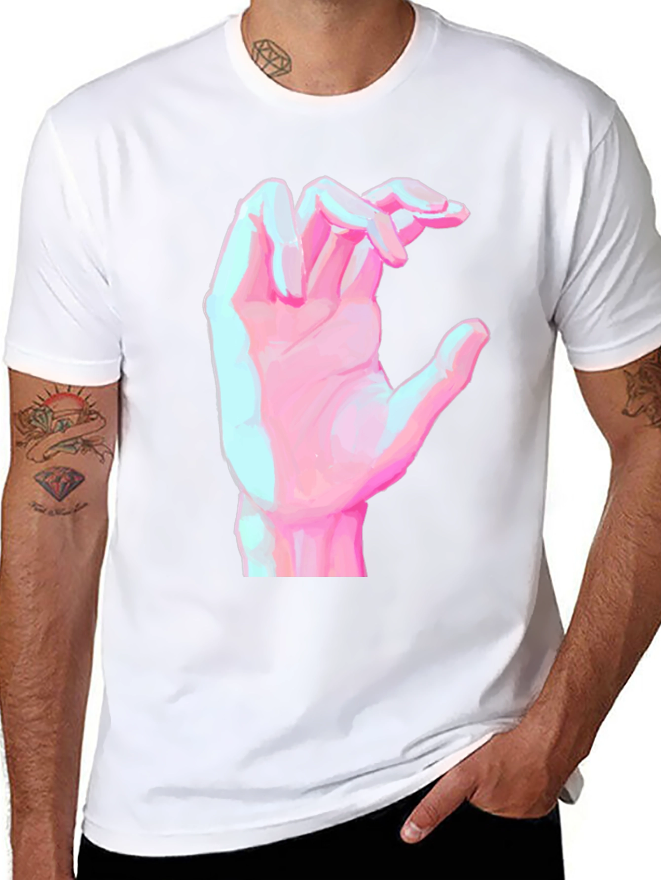 Hand Graphic Black T-Shirt