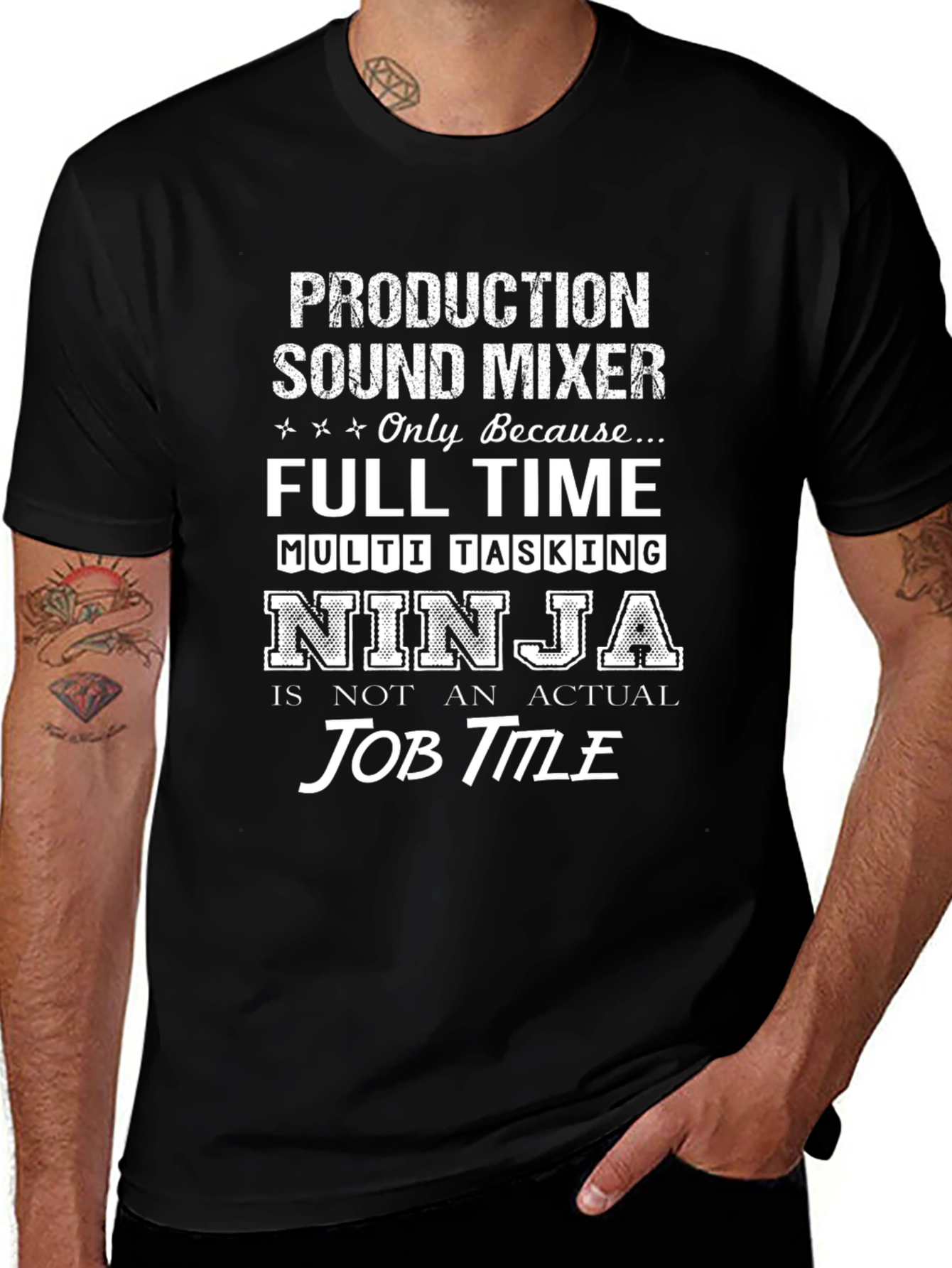 Production Sound Mixer Ninja T-Shirt